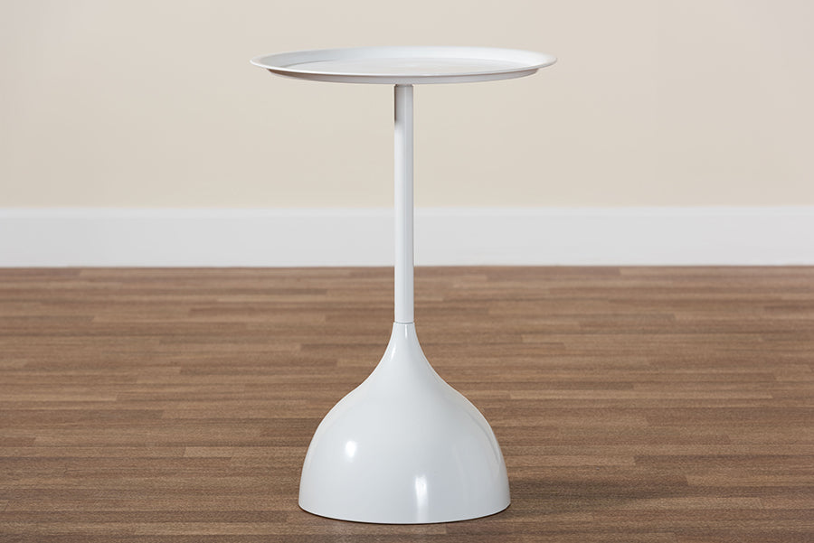 Webb Metal Pedestal Side Table