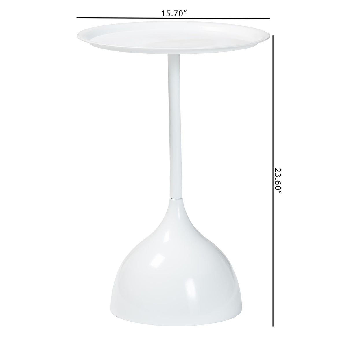 Webb Metal Pedestal Side Table