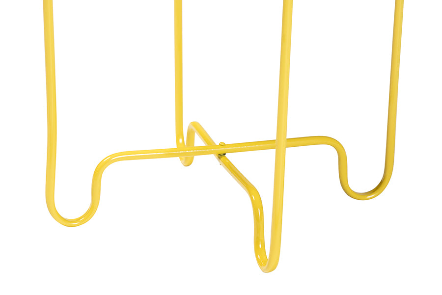 Laverne Yellow Metal Side Table