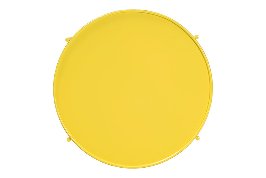 Laverne Yellow Metal Side Table
