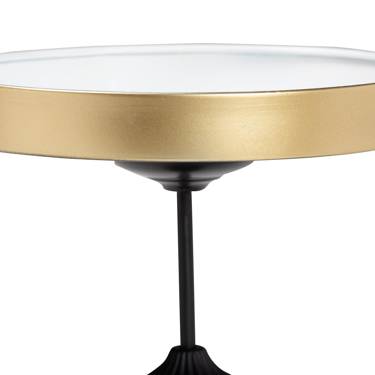 Javion Modern Glam Round Accent Side Table