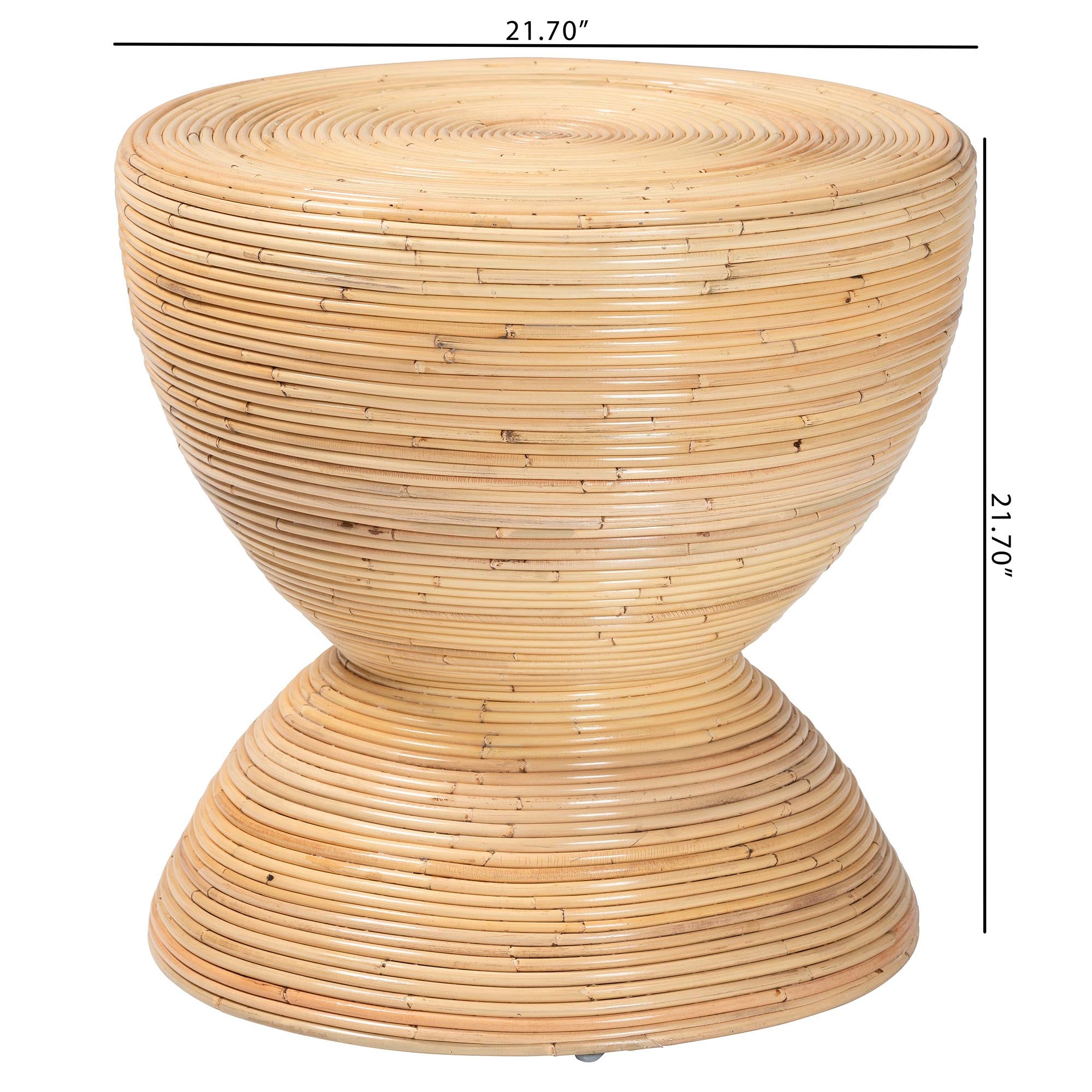 Bali & Pari Tokyo Laminated Rattan Side Table
