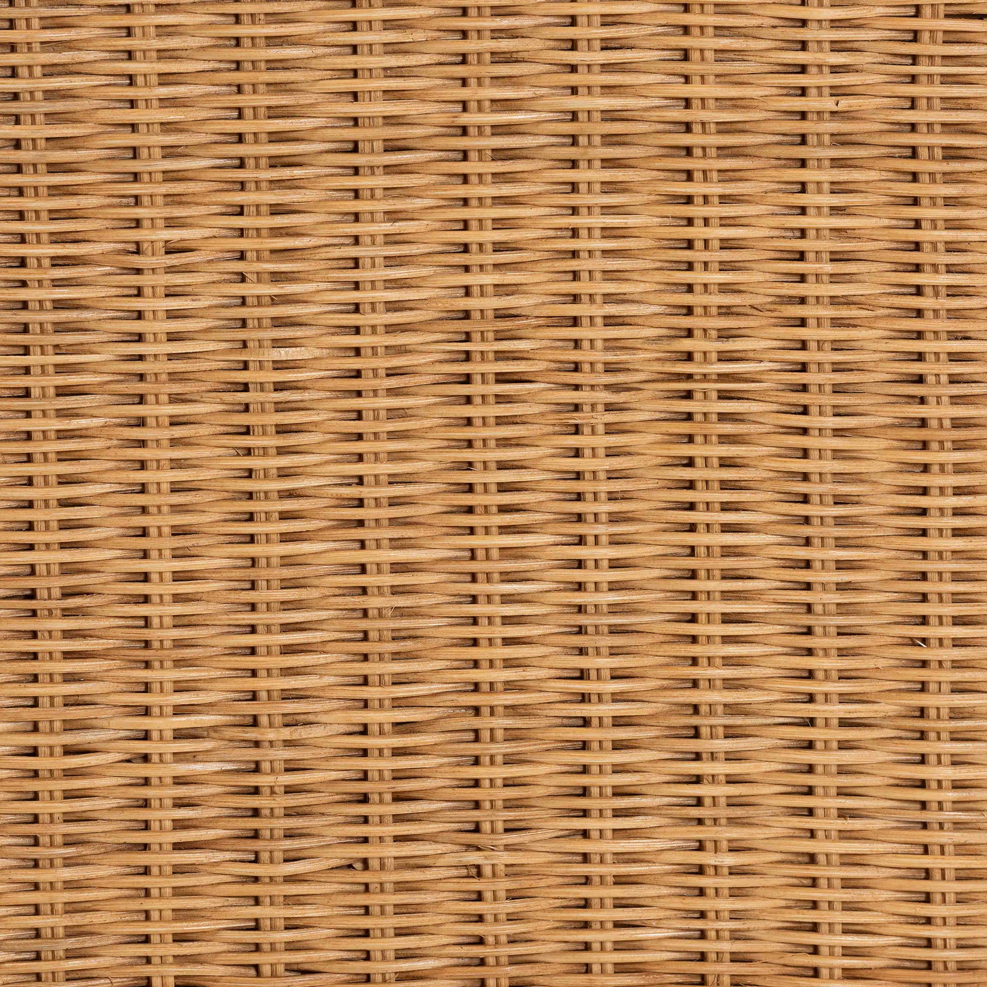 bali & pari Dolby Rattan Coffee Table - Handwoven Wicker Accent Table with Lower Shelf, Coastal Boho Style Living Room Centerpiece