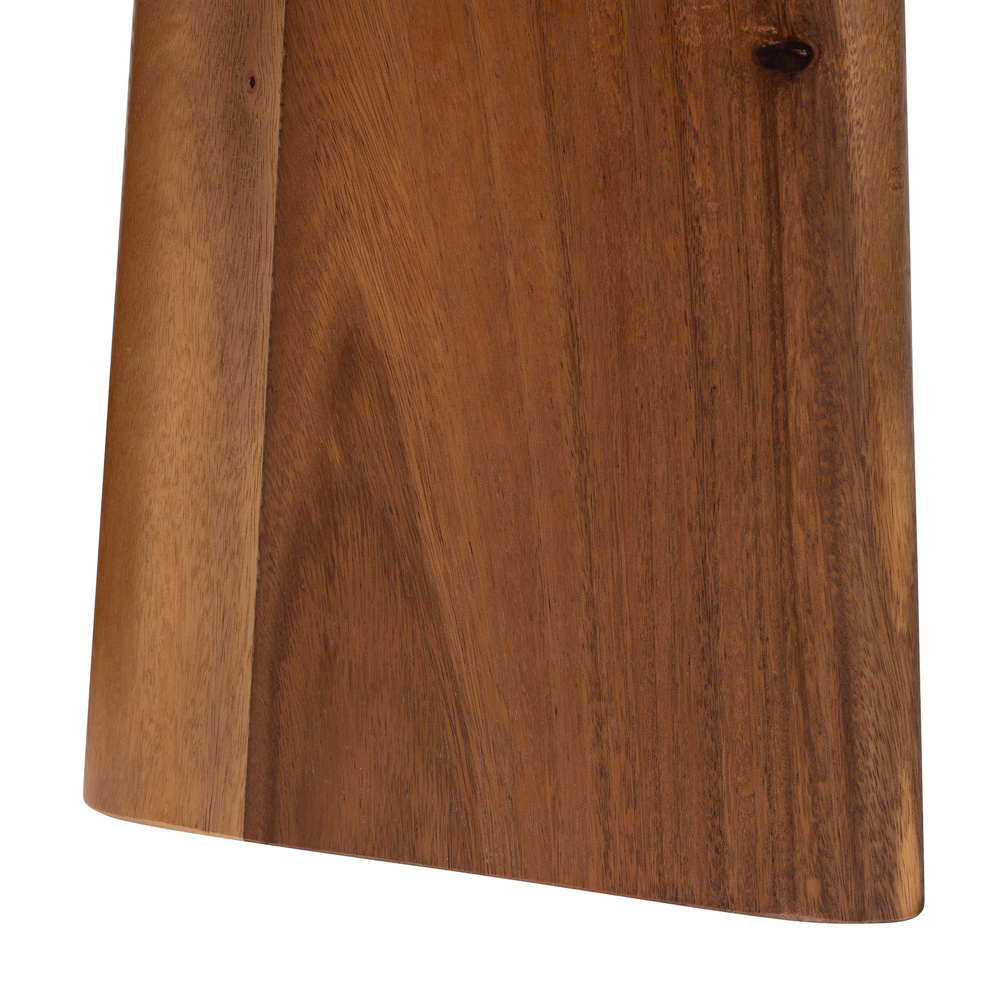 bali & pari Caruso Suar Wood Console Table - Live Edge Statement Table for Entryway or Living Room