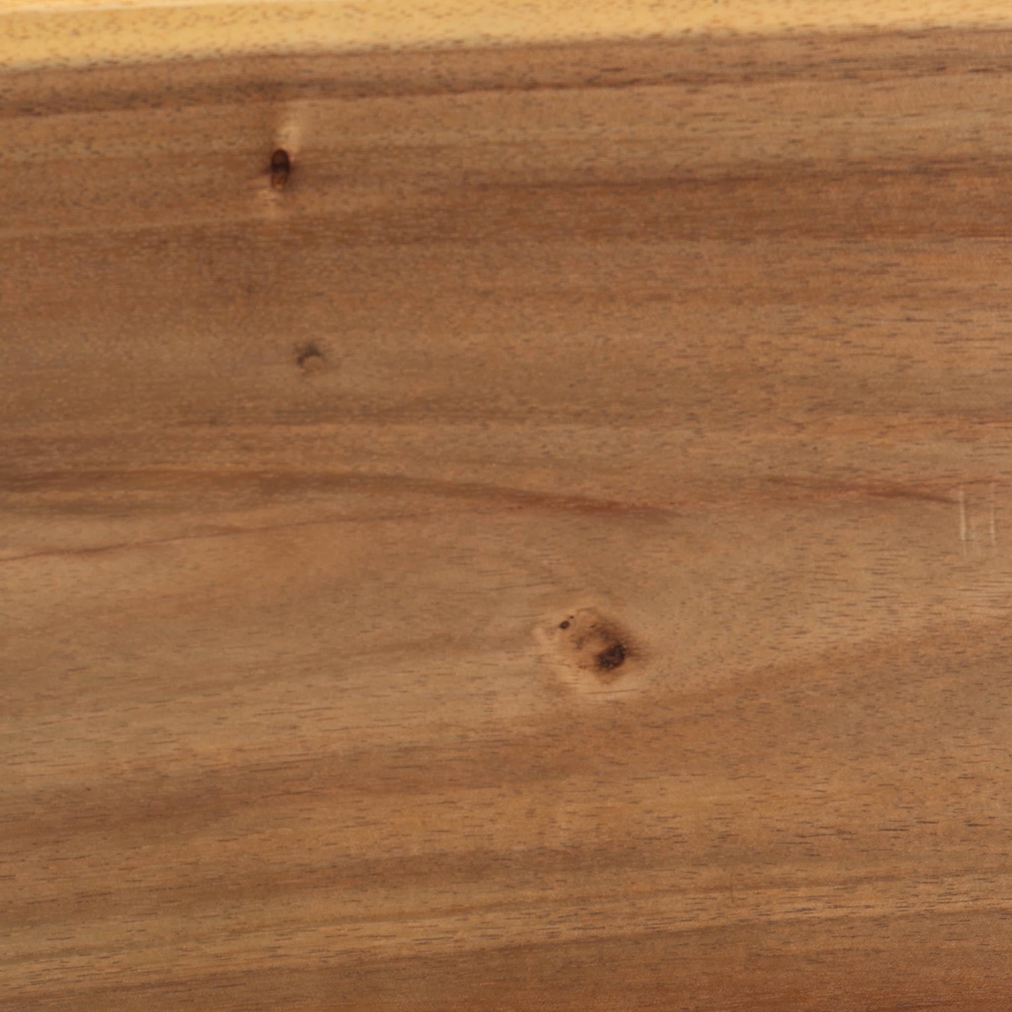 bali & pari Luli Suar Wood Bar Stool - Handcrafted Solid Wood Stool with Backrest, Rustic Modern Seating for Kitchen or Bar Area