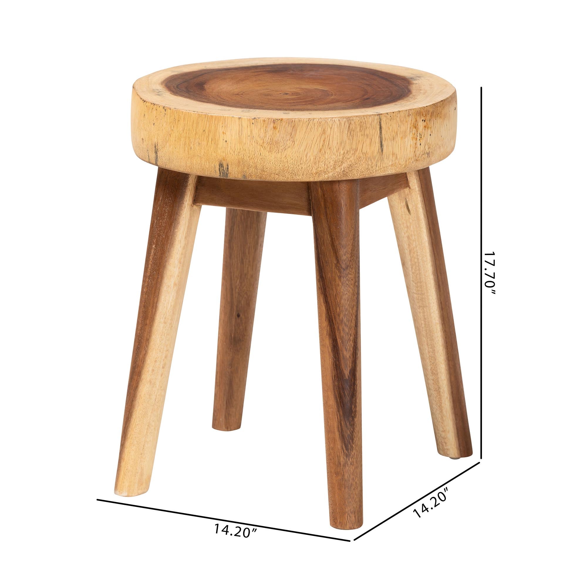 Bali & Pari Jia Suar Wood End Table