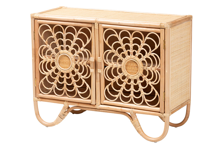 Bali & Pari Acelin Rattan Storage Cabinet