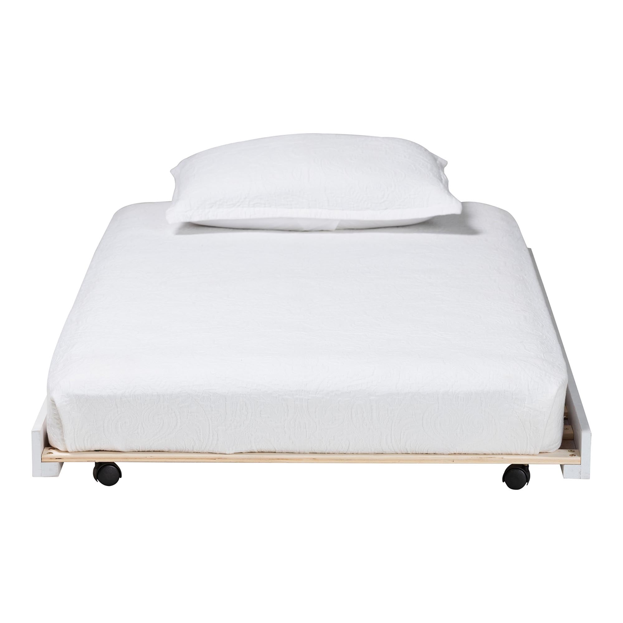 Lucera Trundle Underbed Low-Profile Rolling Base for Daybeds and Guest Rooms