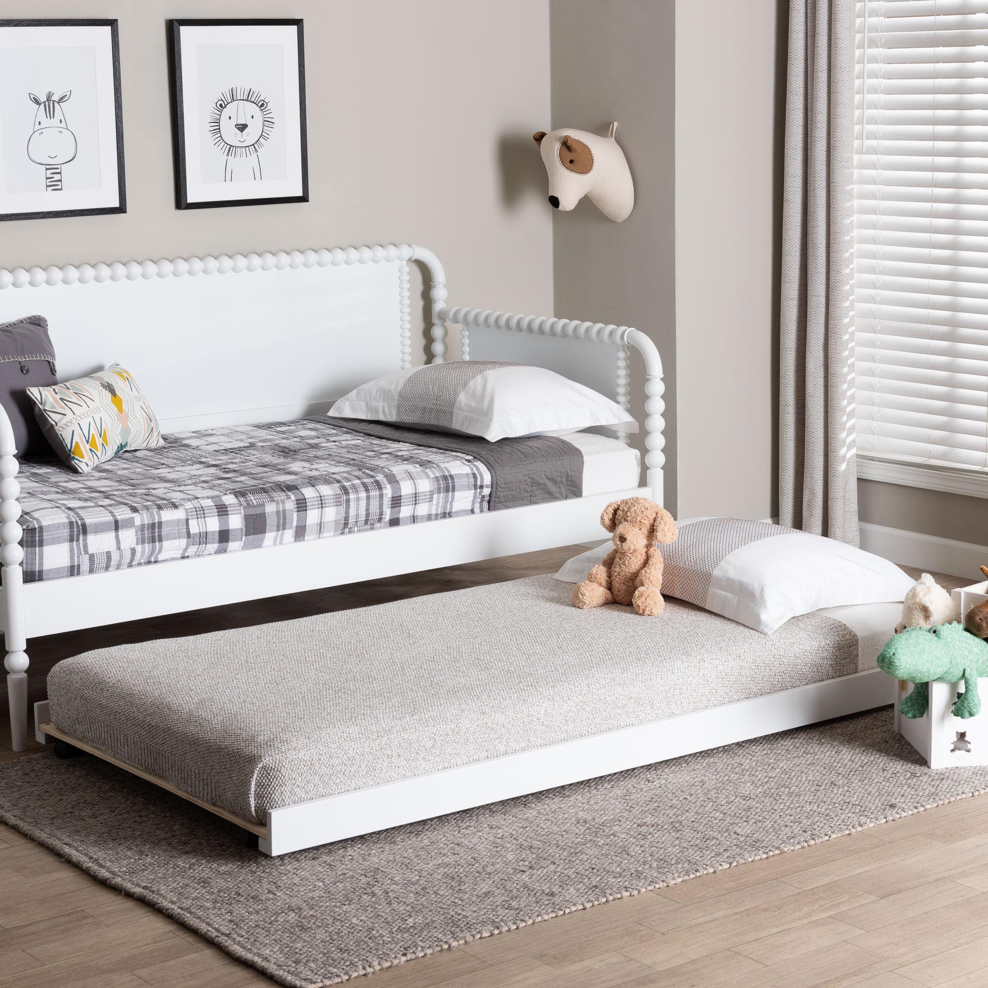Lucera Trundle Underbed Low-Profile Rolling Base for Daybeds and Guest Rooms