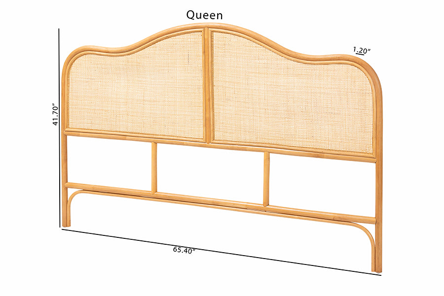 Bali & Pari Adelita Rattan Arched Headboard