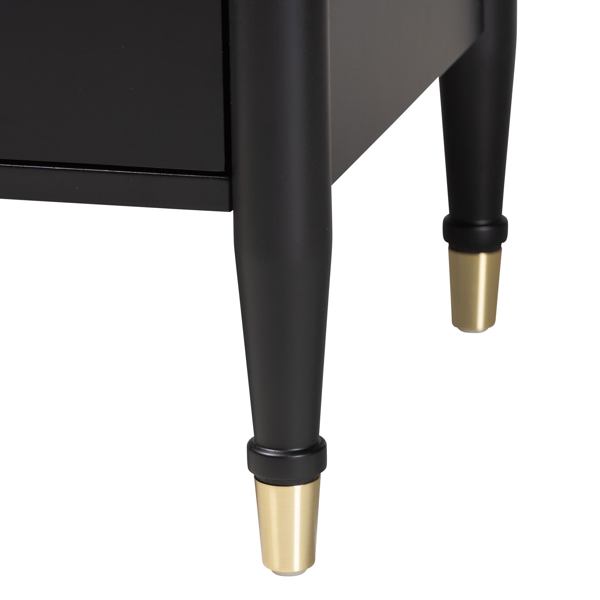 Tamra Wood Chest with Drawers - Bedroom Storage Unit with Metallic Accents, 6-Drawer Modern Transitional Bedroom Storage Solution