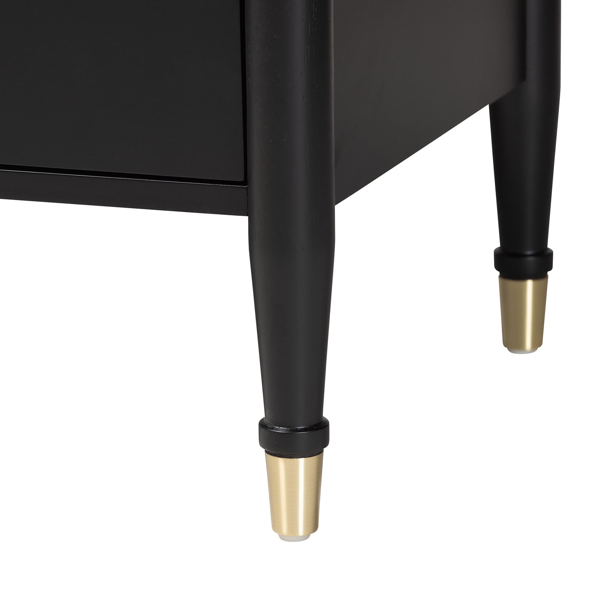 Tamra Wood Dresser with Drawers - Bedroom Storage Unit with Metallic Accents, 6-Drawer Modern Transitional Bedroom Storage Solution