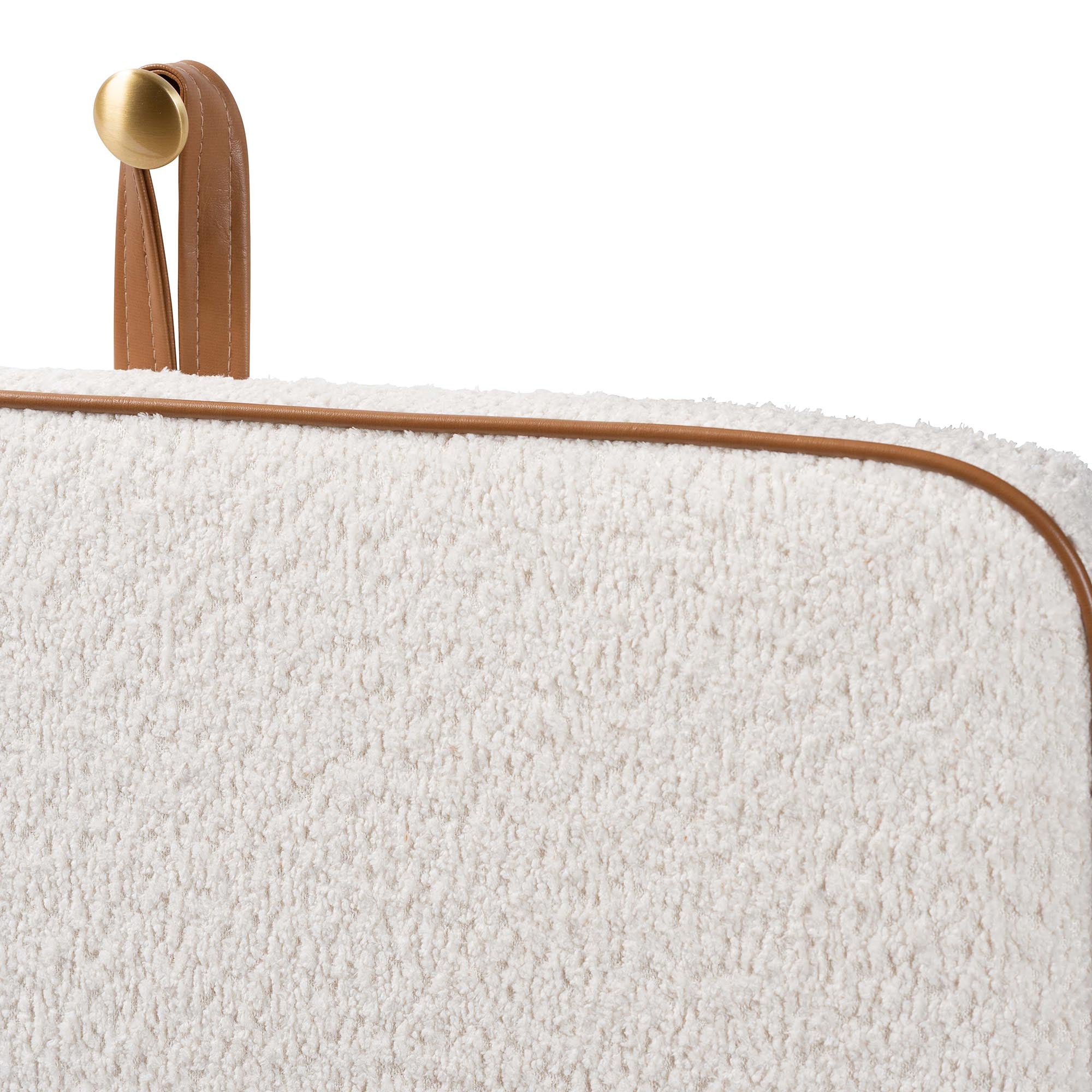 Belden Boucle Upholstered Wall-Mounted Headboard