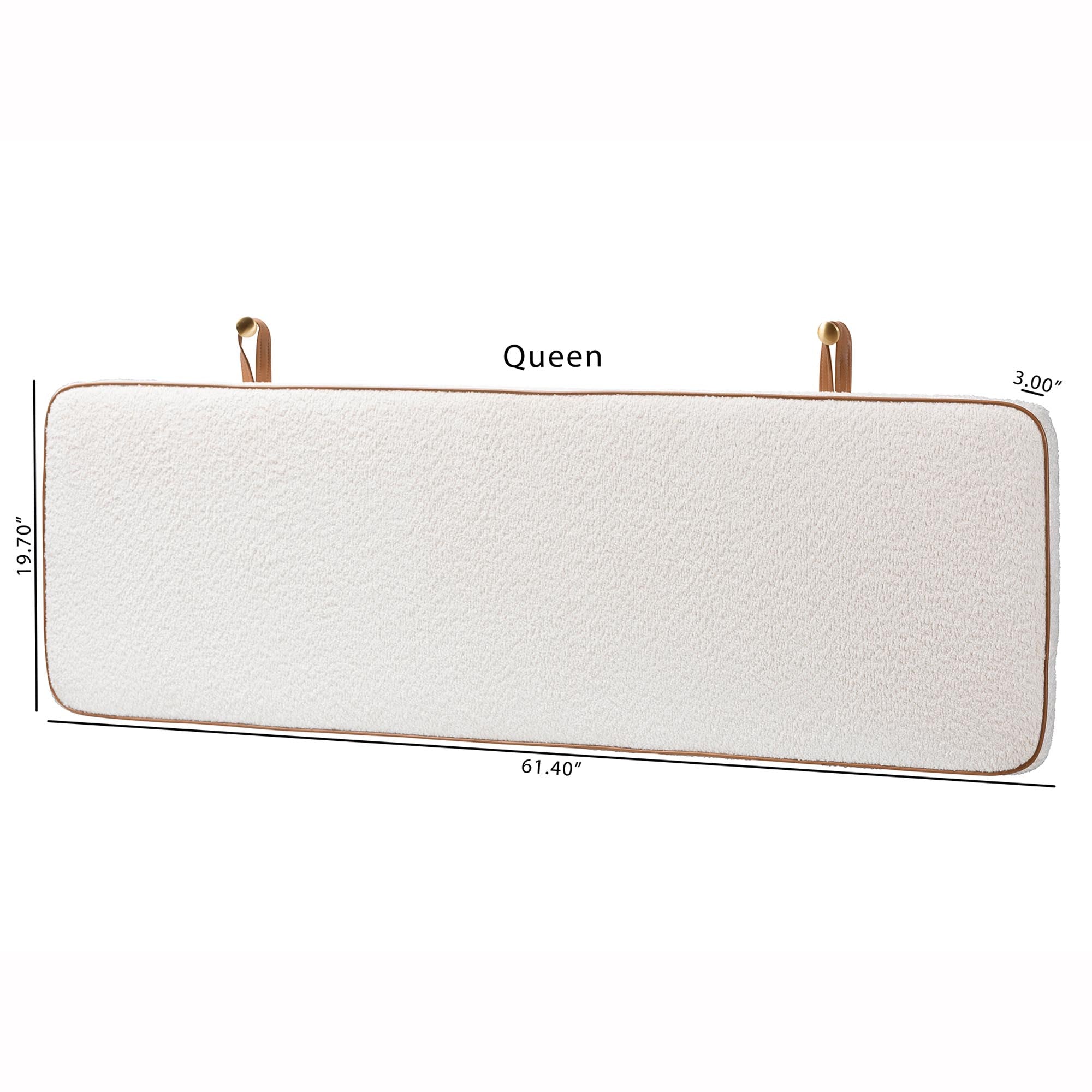 Belden Boucle Upholstered Wall-Mounted Headboard