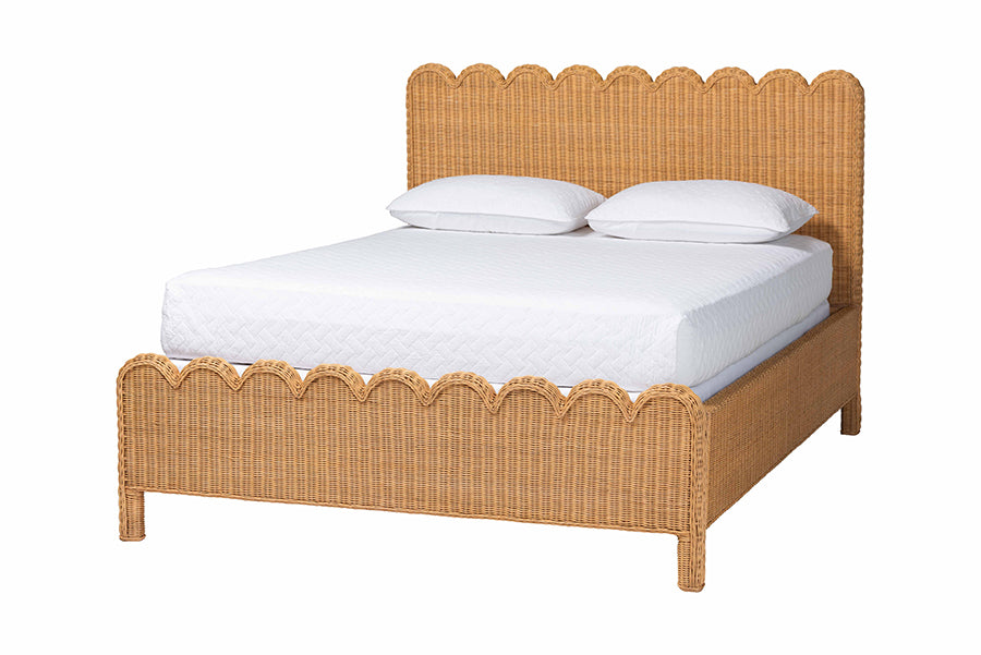 Bali & Pari Maritza Scalloped Rattan Bed