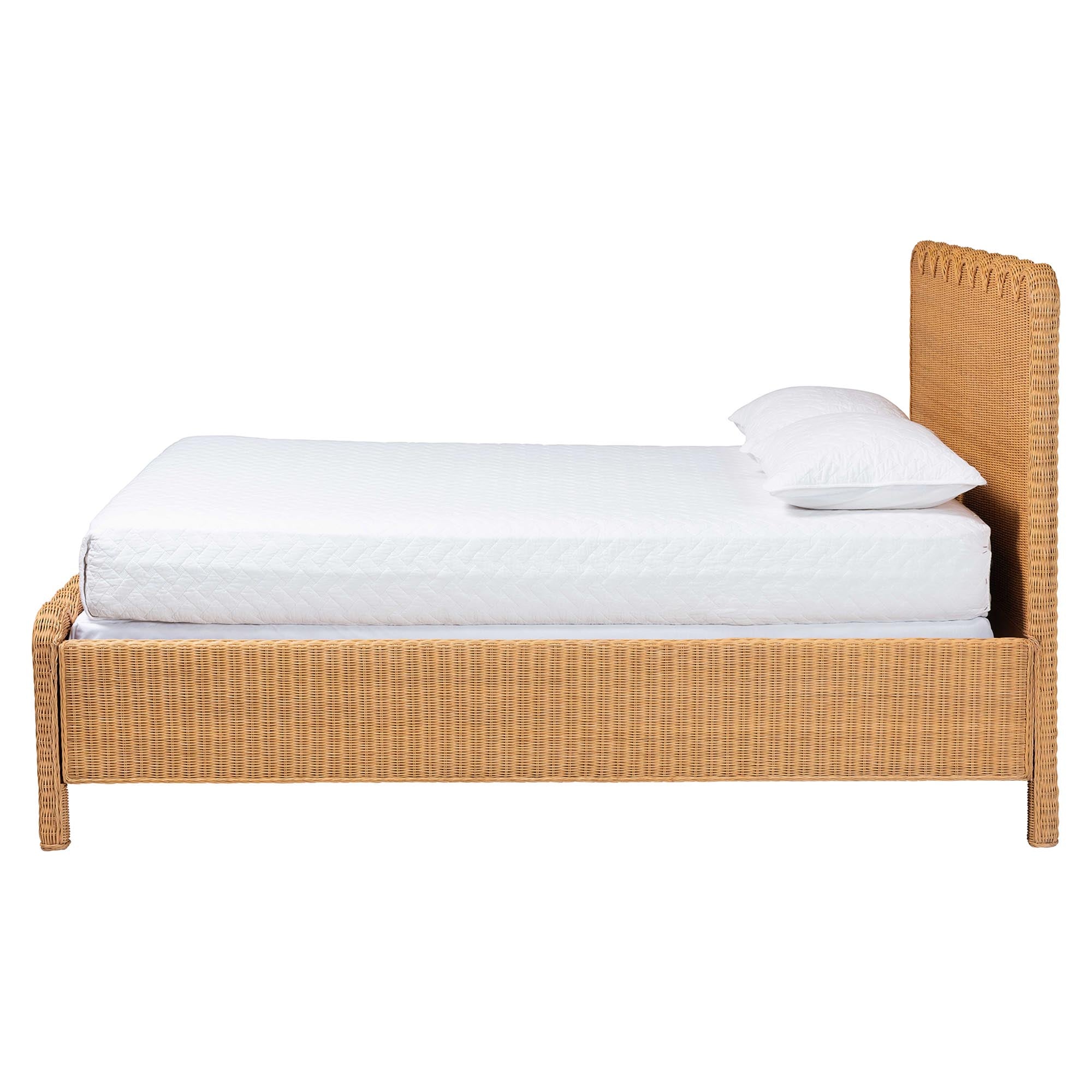 Bali & Pari Maritza Scalloped Rattan Bed