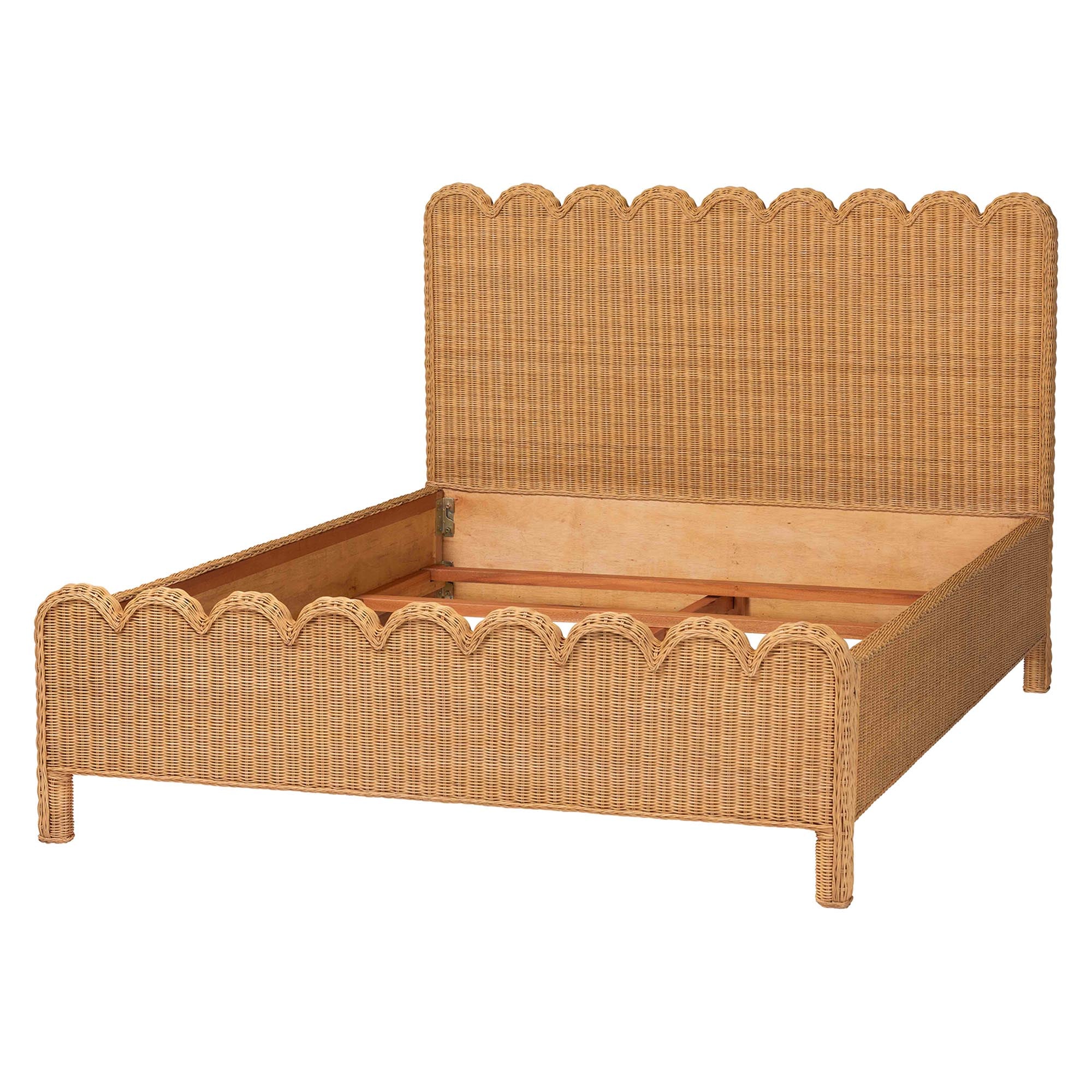 Bali & Pari Maritza Scalloped Rattan Bed