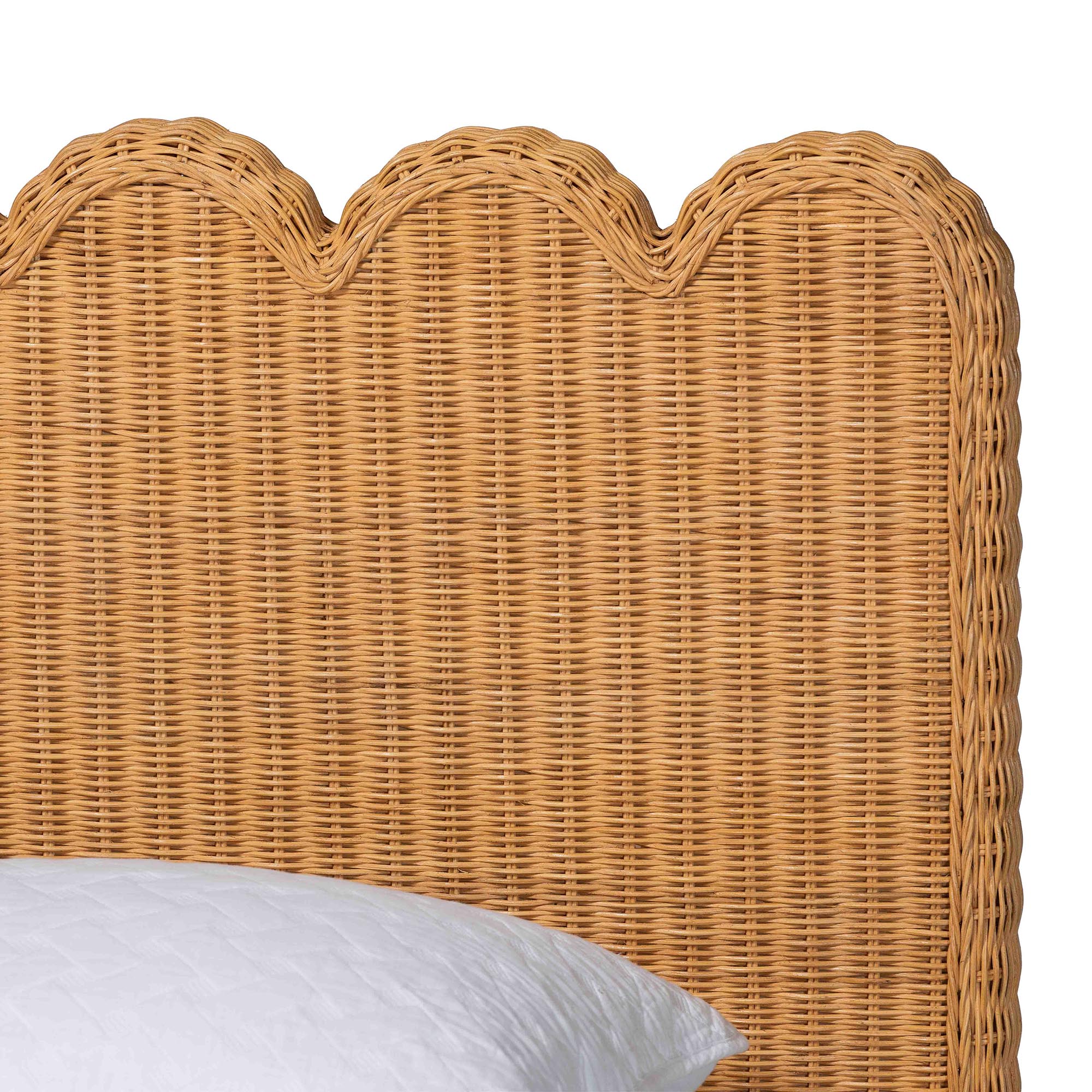 Bali & Pari Maritza Scalloped Rattan Bed