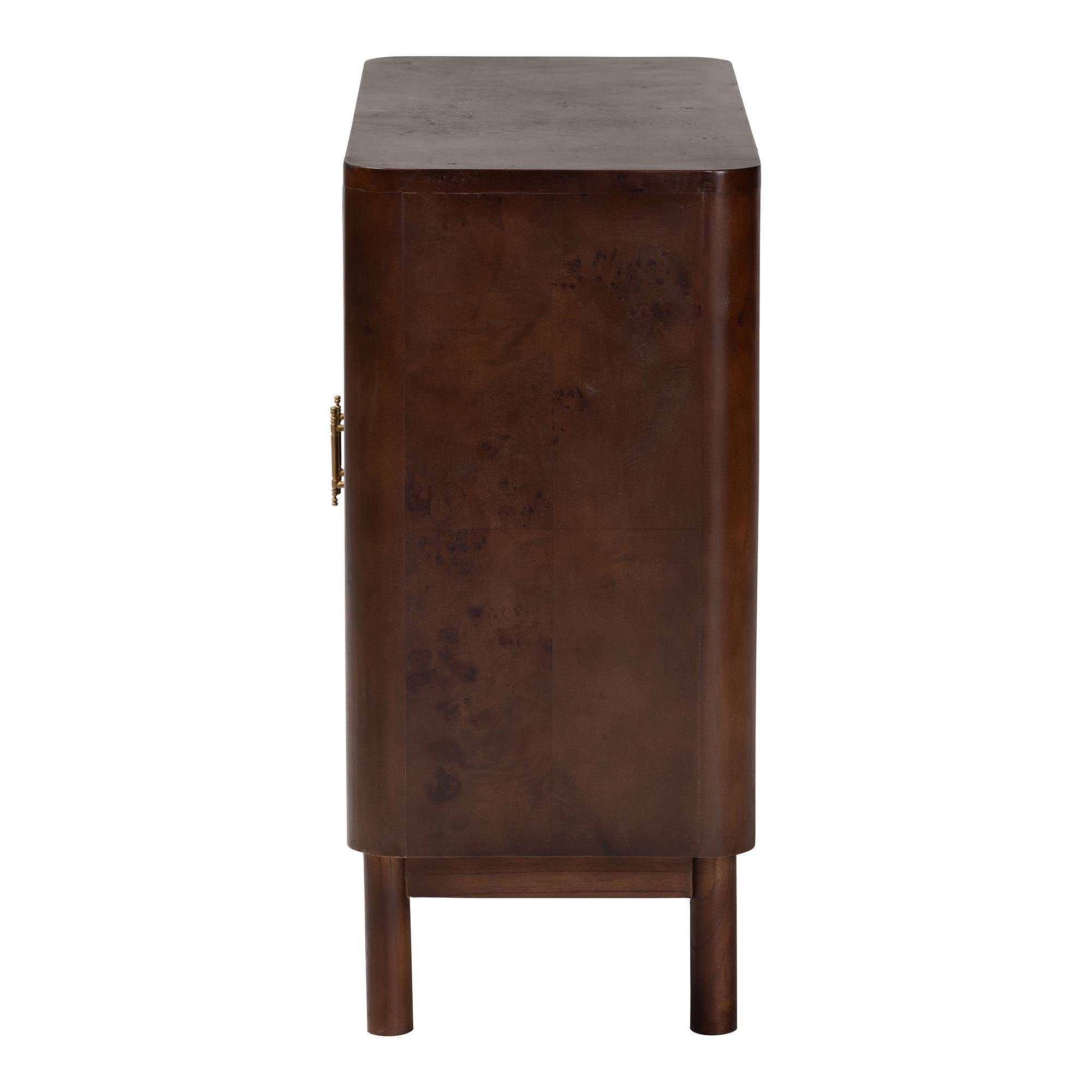 Bali & Pari Latika Real Burl Wood Storage Cabinet