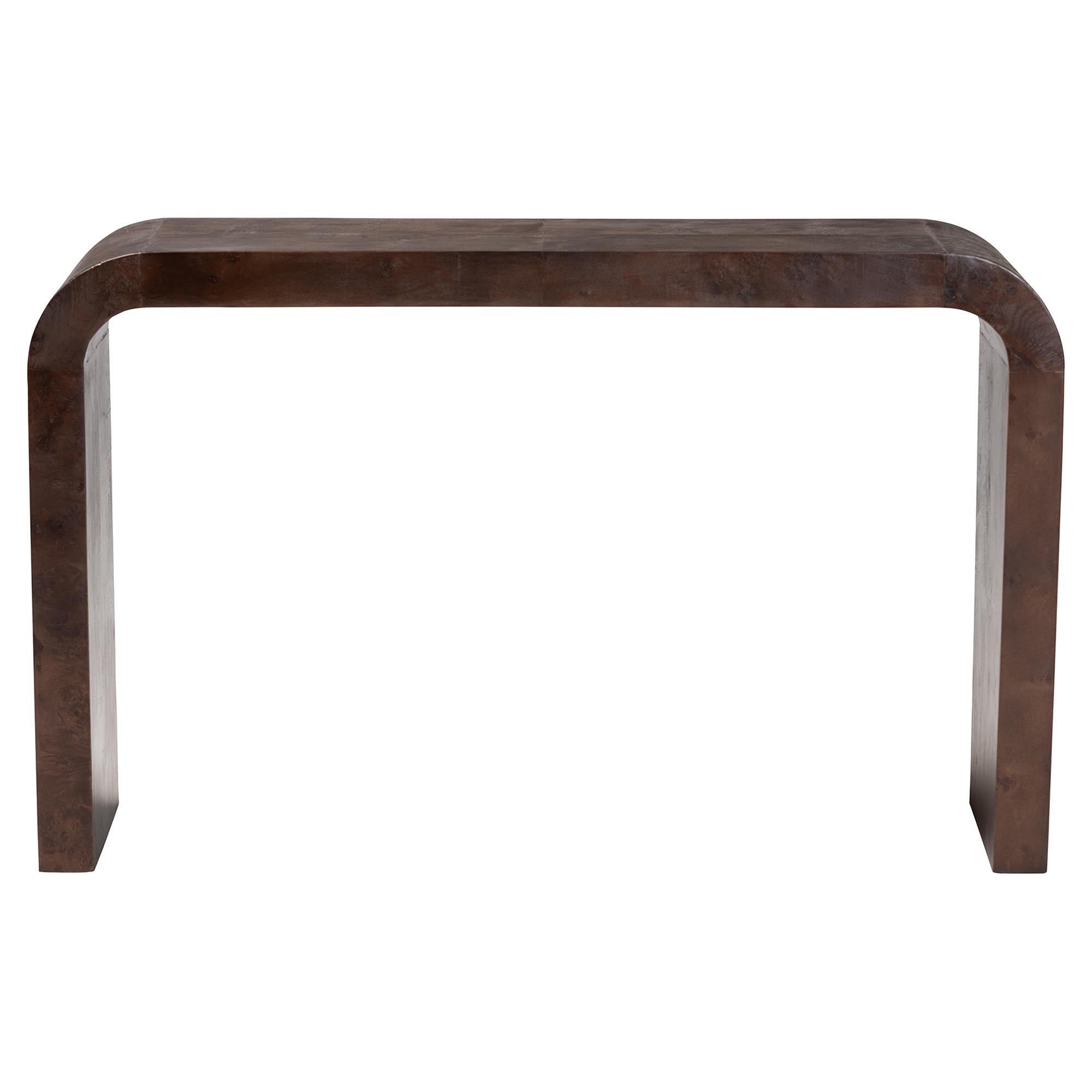 Bali & Pari Revelle Real Burl Wood Console Table