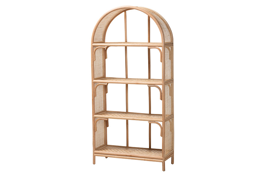 Bali & Pari Natania Rattan 4-Tier Display Shelf
