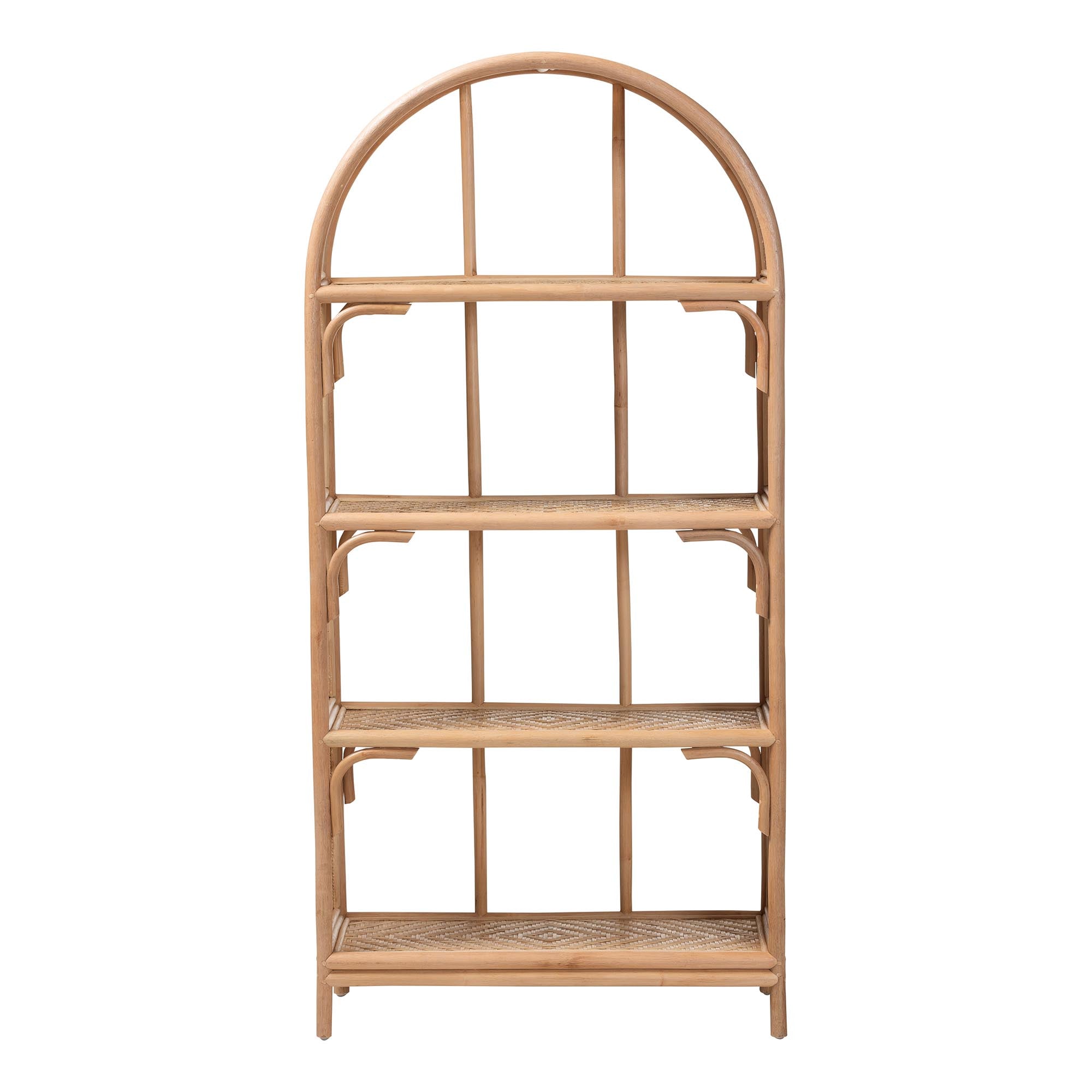 Bali & Pari Natania Rattan 4-Tier Display Shelf