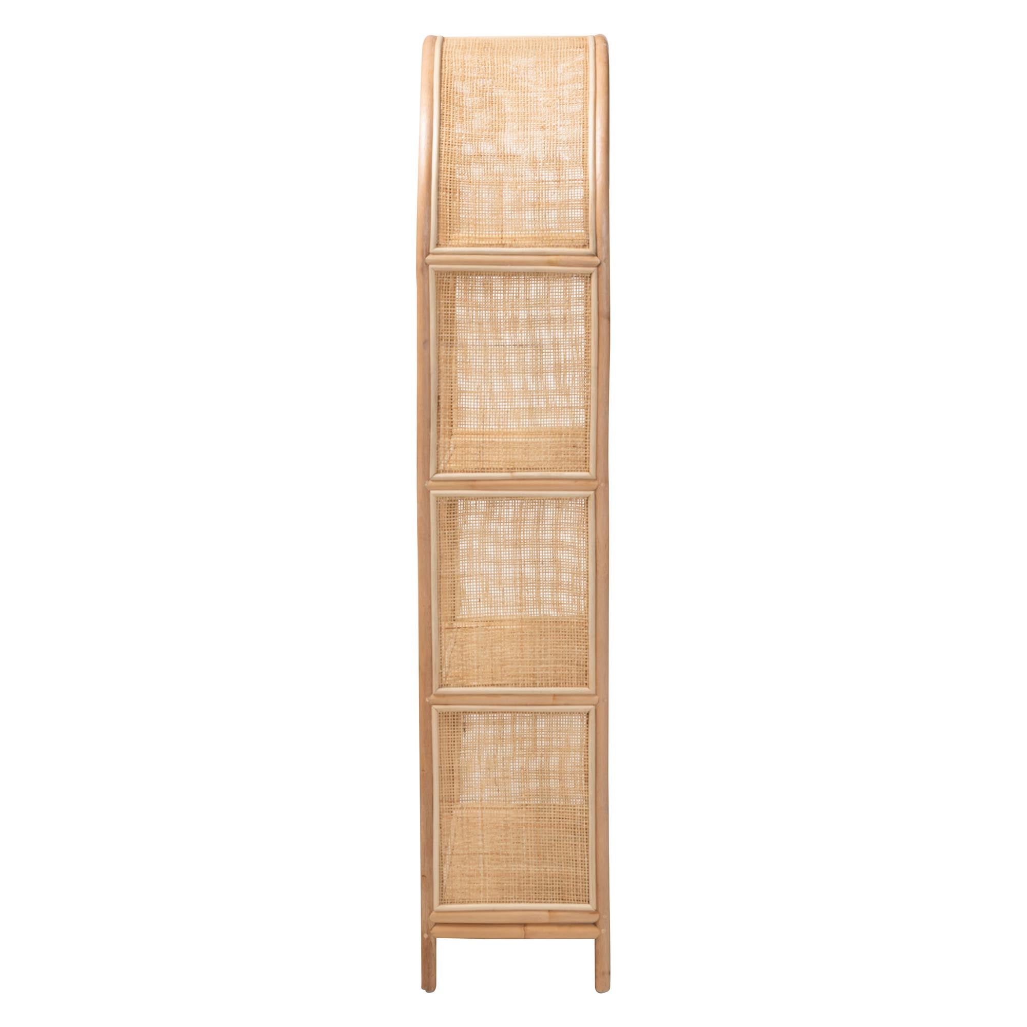 Bali & Pari Natania Rattan 4-Tier Display Shelf