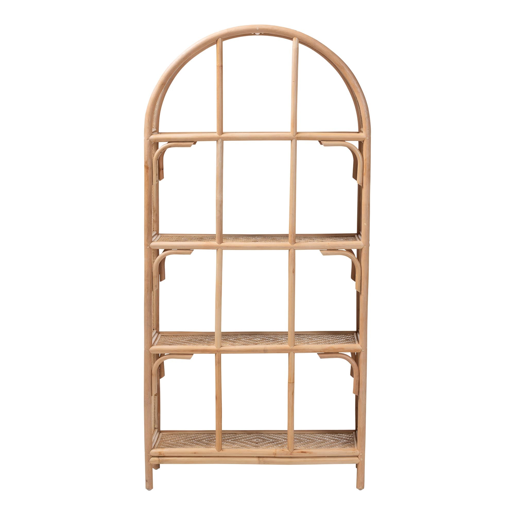 Bali & Pari Natania Rattan 4-Tier Display Shelf