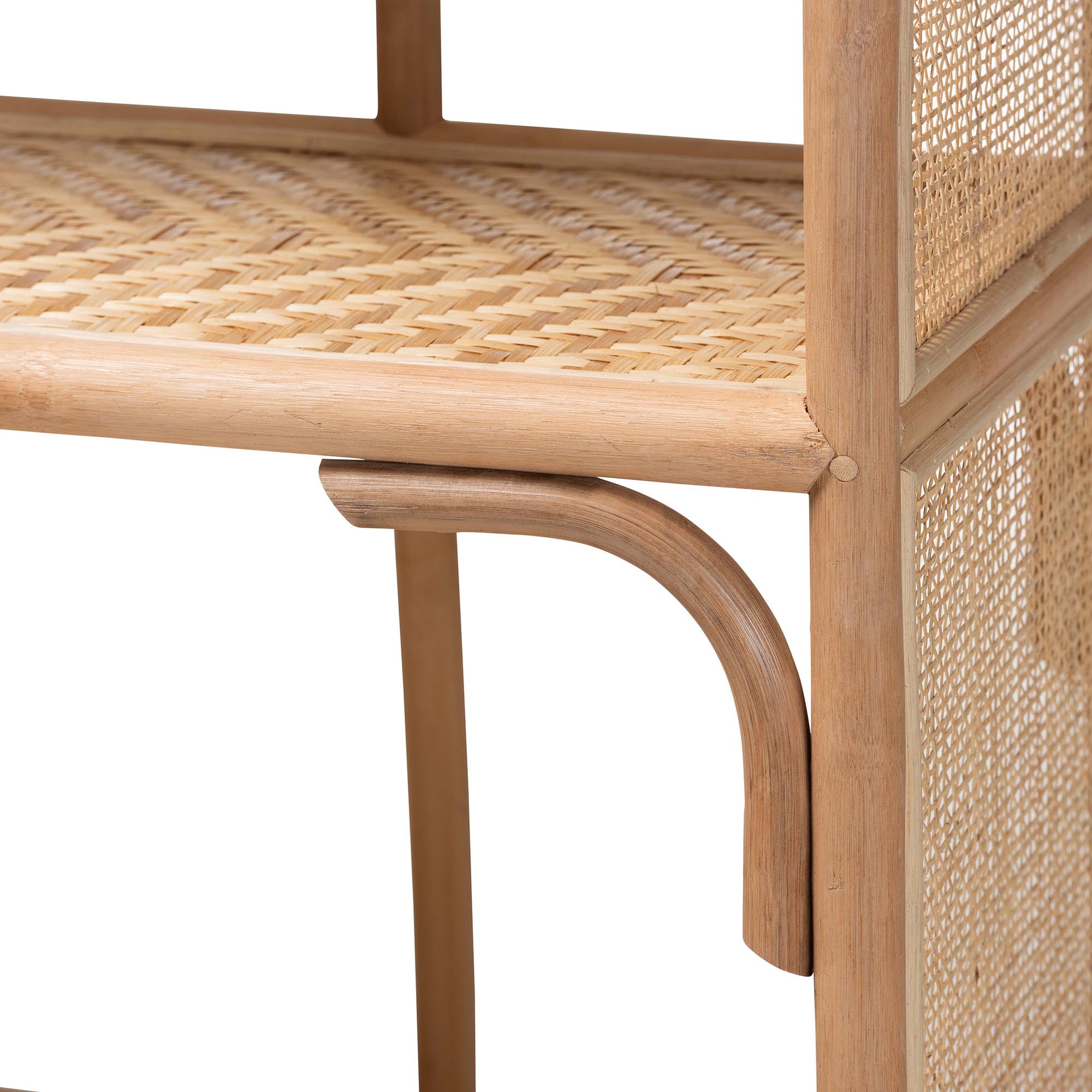 Bali & Pari Natania Rattan 4-Tier Display Shelf