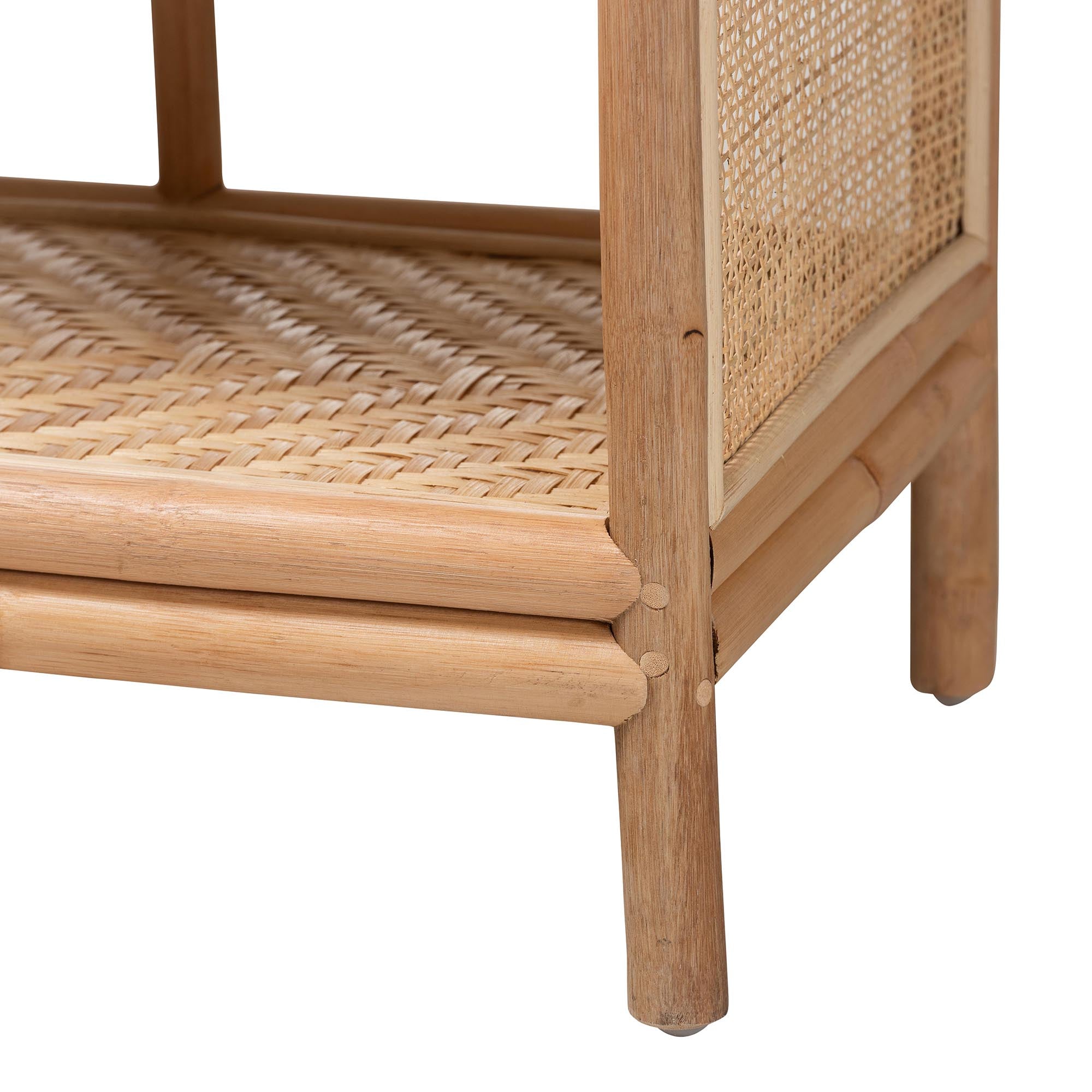 Bali & Pari Natania Rattan 4-Tier Display Shelf
