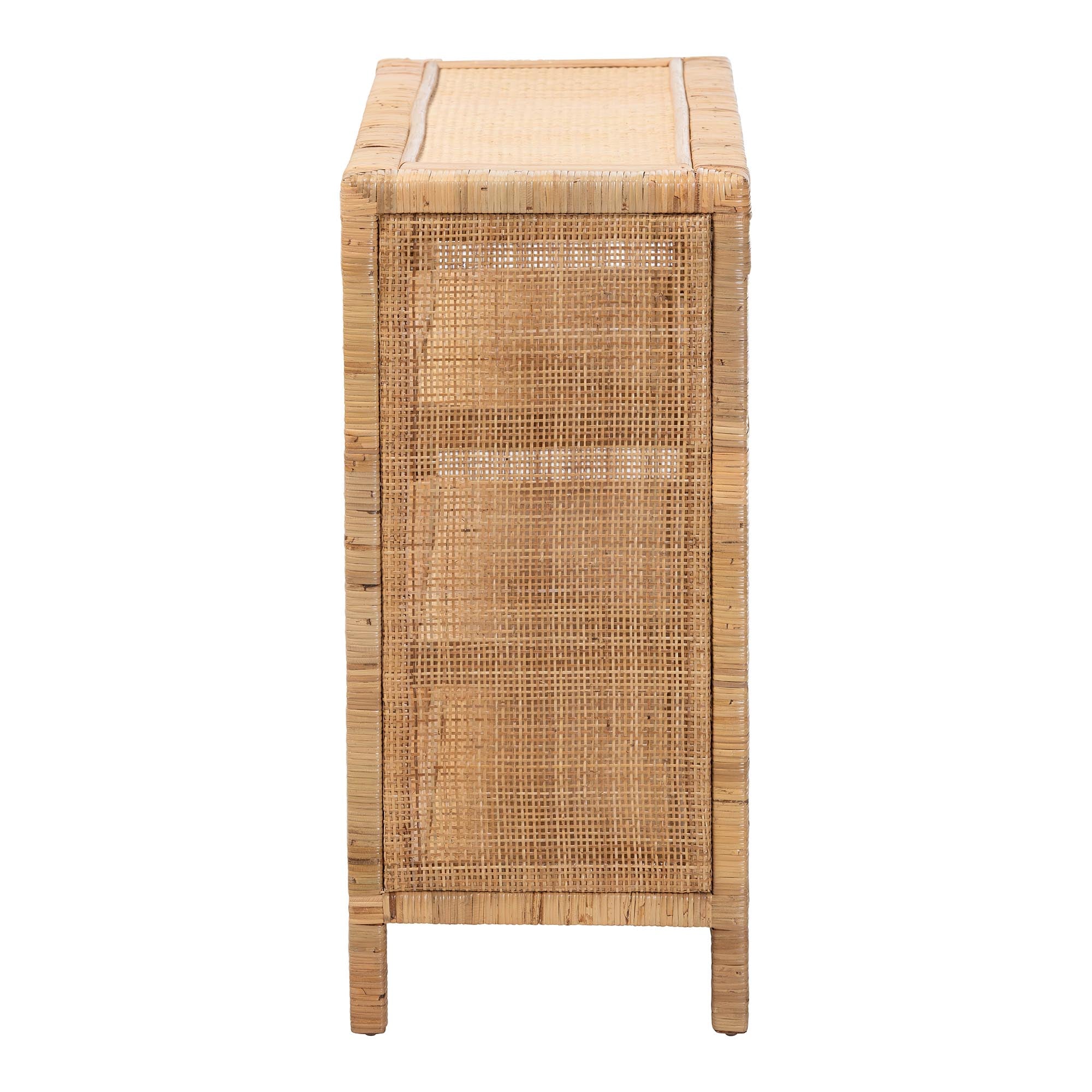 Bali & Pari Abelia Rattan 4-Tier Display Shelf