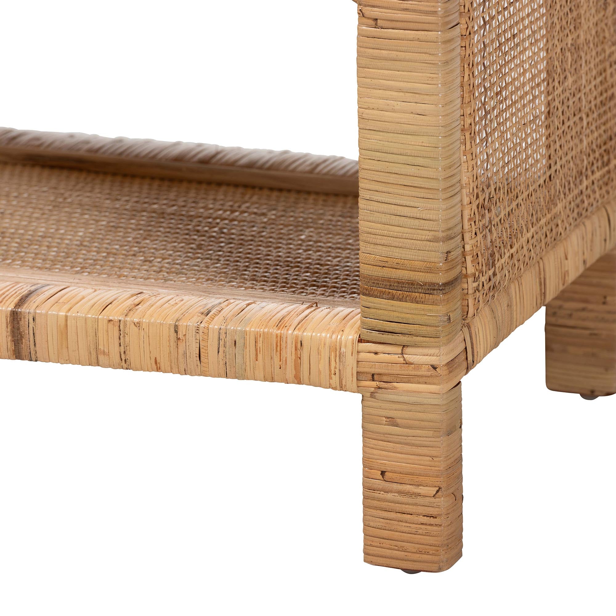 Bali & Pari Abelia Rattan 4-Tier Display Shelf