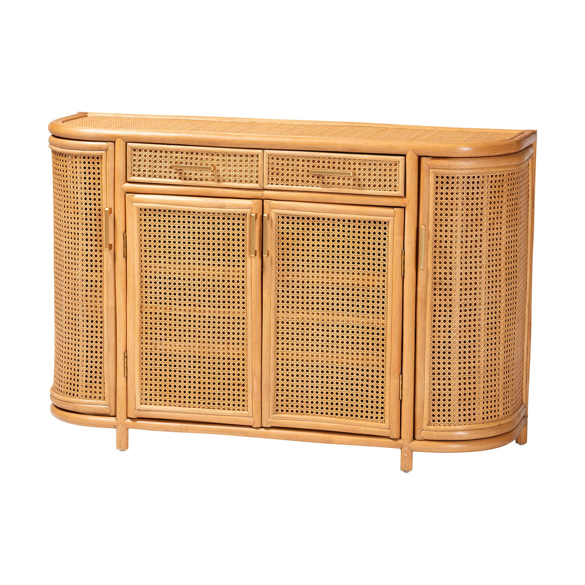 Bali & Pari McKenna Rattan Sideboard Handwoven Wicker Buffet