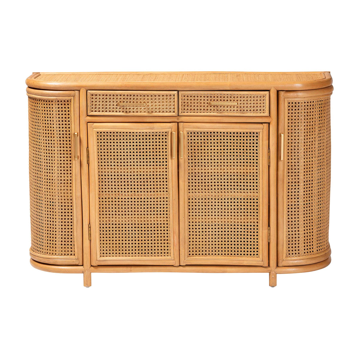 Bali & Pari McKenna Rattan Sideboard Handwoven Wicker Buffet