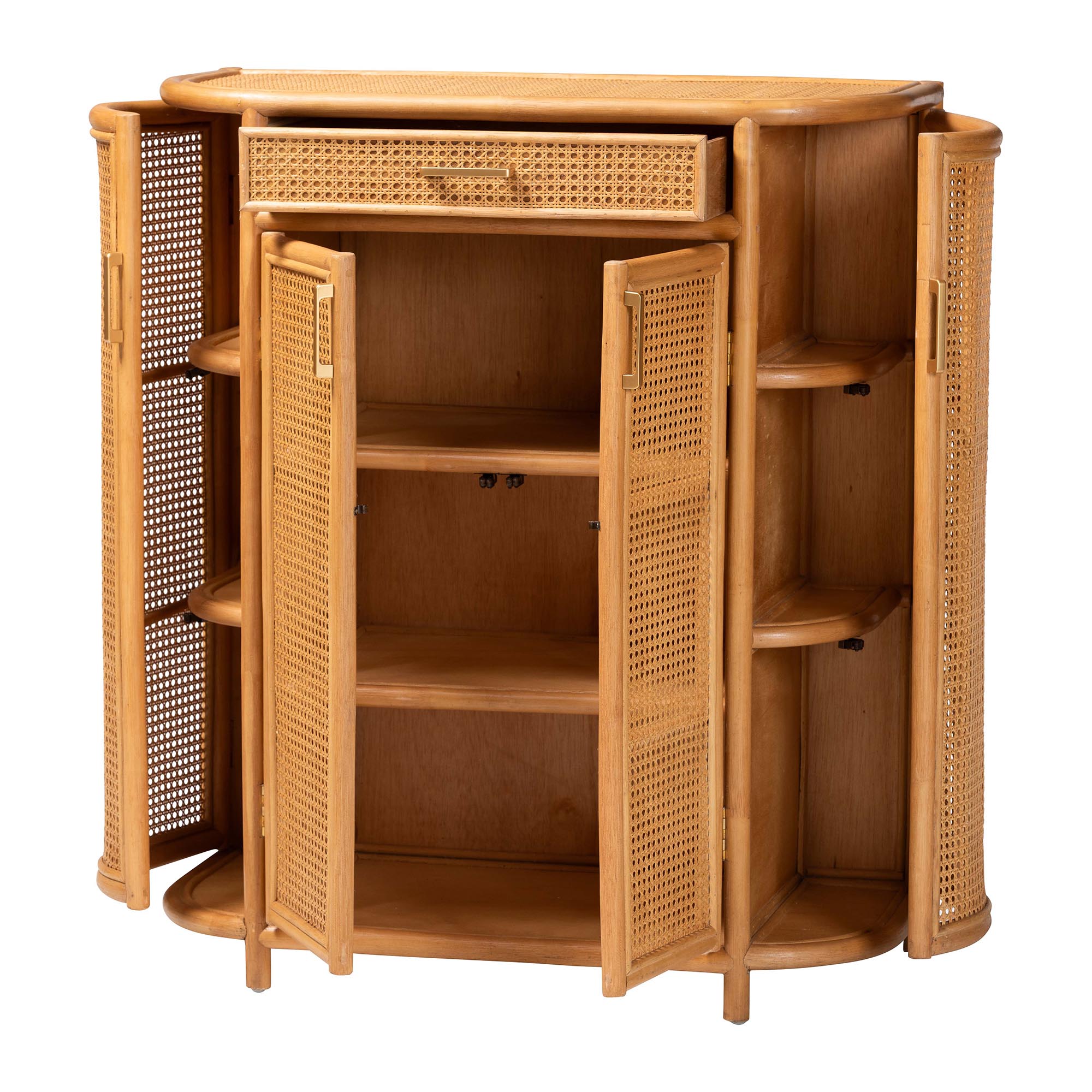 Bali & Pari McKenna Rattan Storage 1-Drawer Cabinet