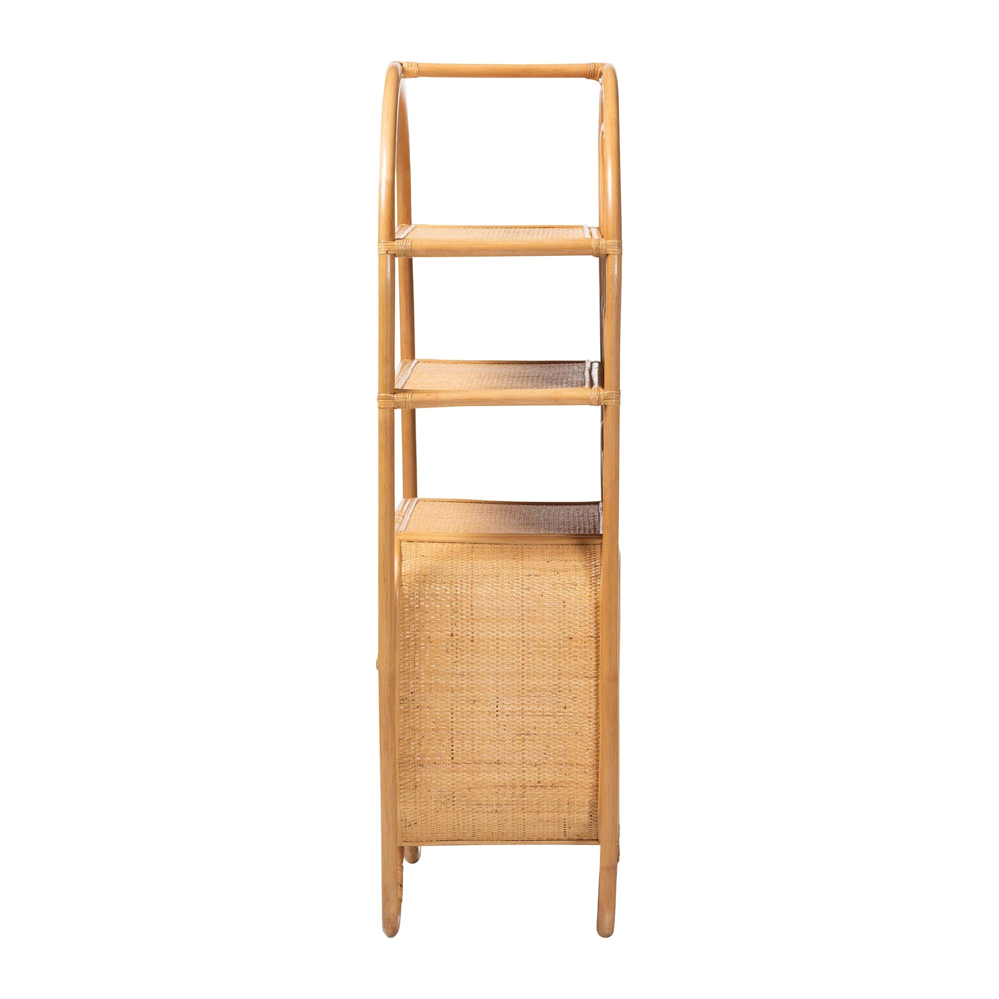 Bali & Pari Noreen Peacock Fan Rattan Cabinet