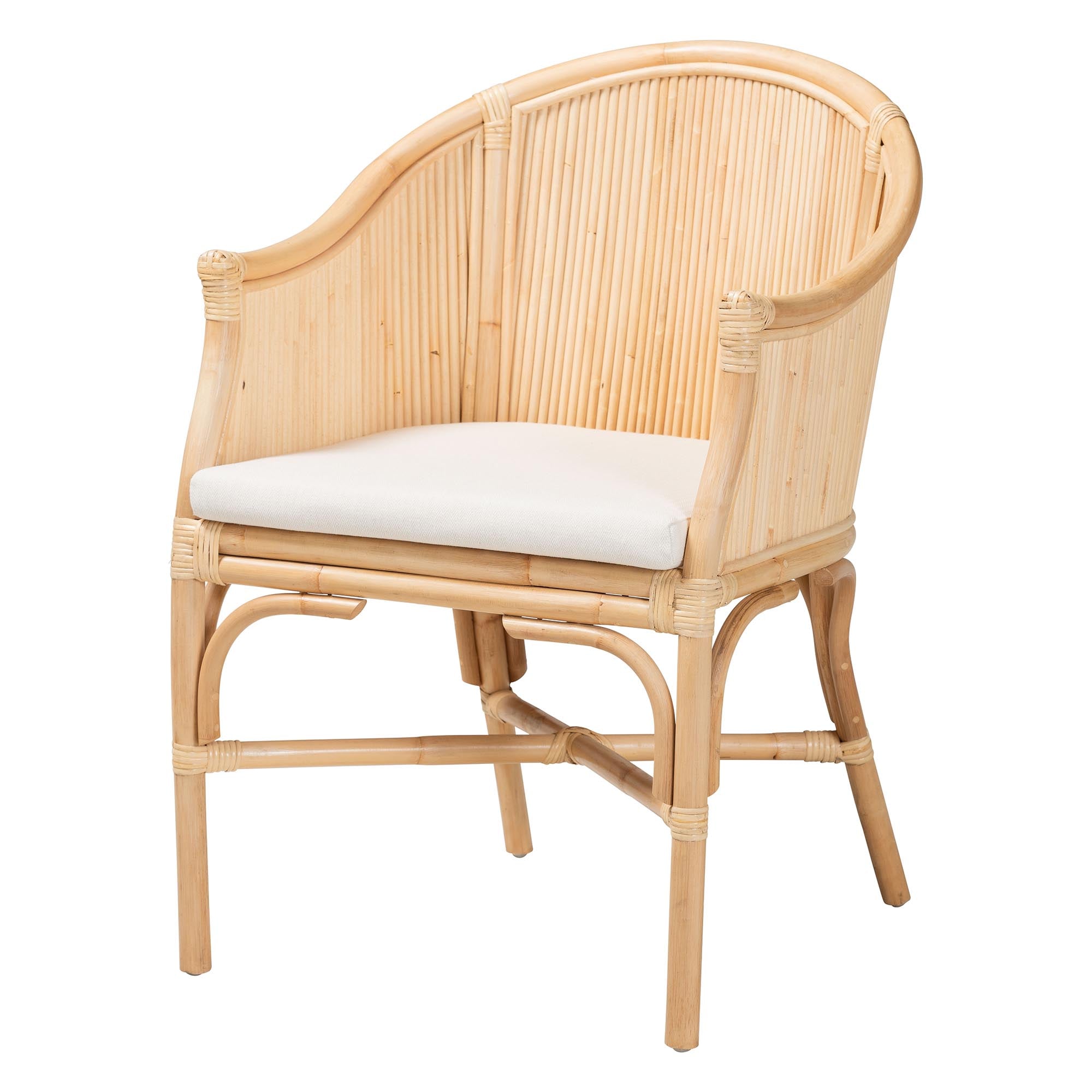 Bali & Pari Hollis Rattan Barrel Chair