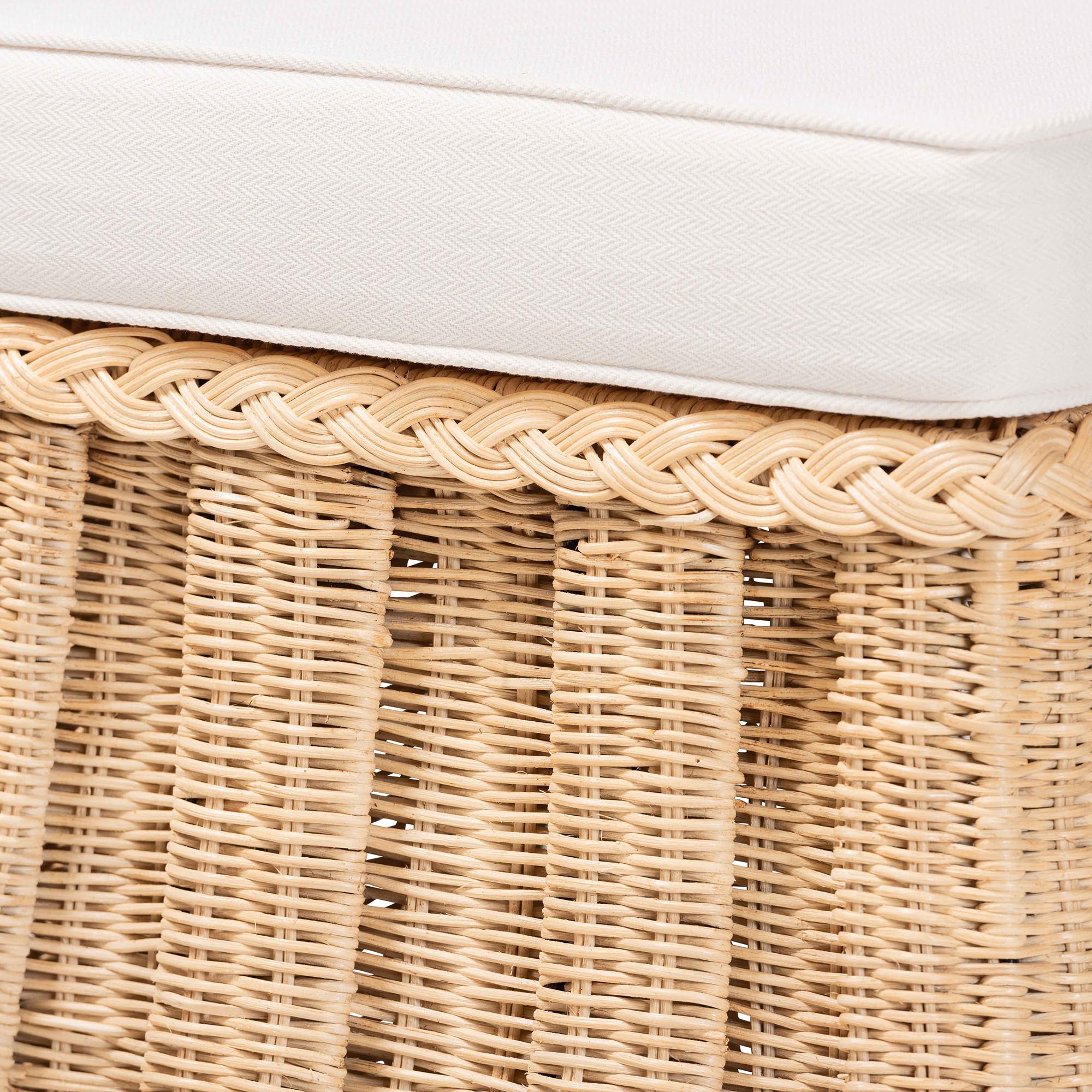 Bali & Pari Rotem Rattan Ottoman