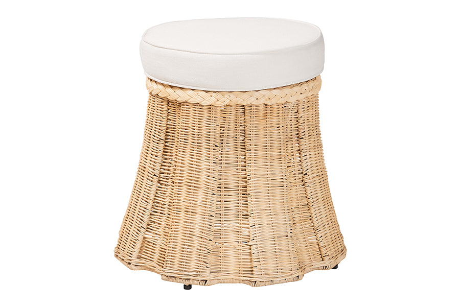 Bali & Pari Ying Round Rattan Ottoman
