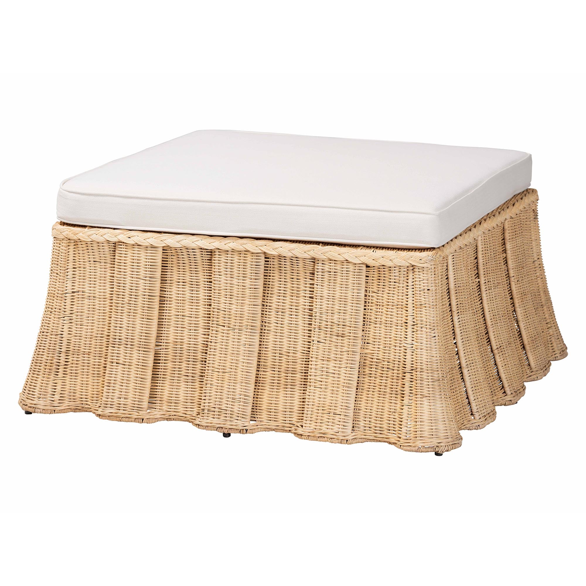 Bali & Pari Rotem Rattan Ottoman