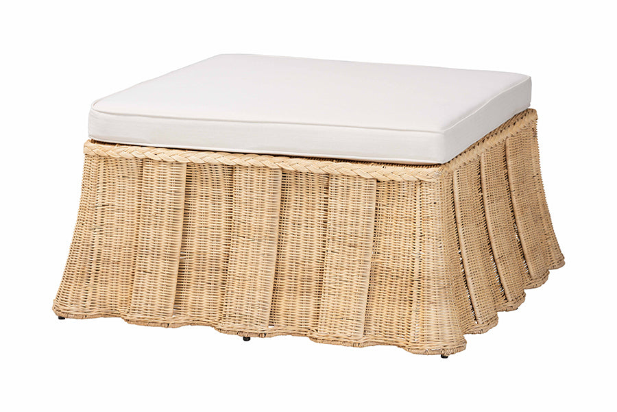 Bali & Pari Rotem Rattan Ottoman
