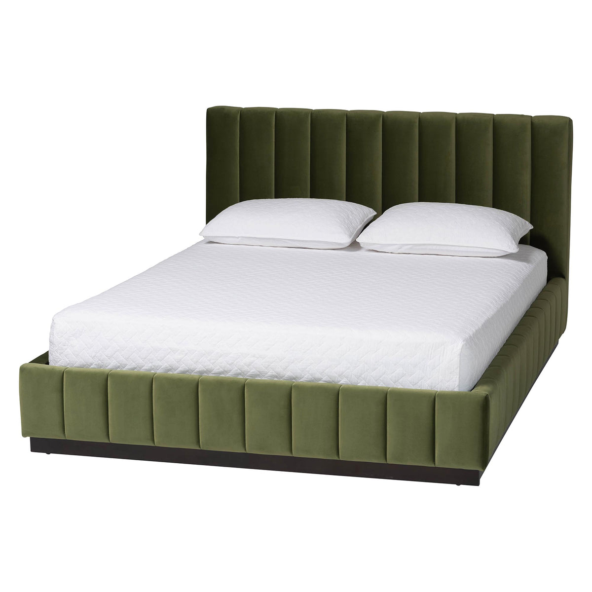Granger Velvet Upholstered Platform Bed