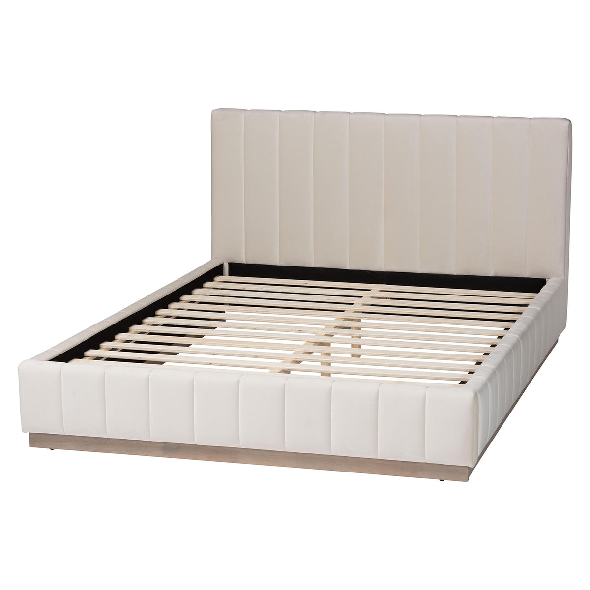 Granger Velvet Upholstered Platform Bed