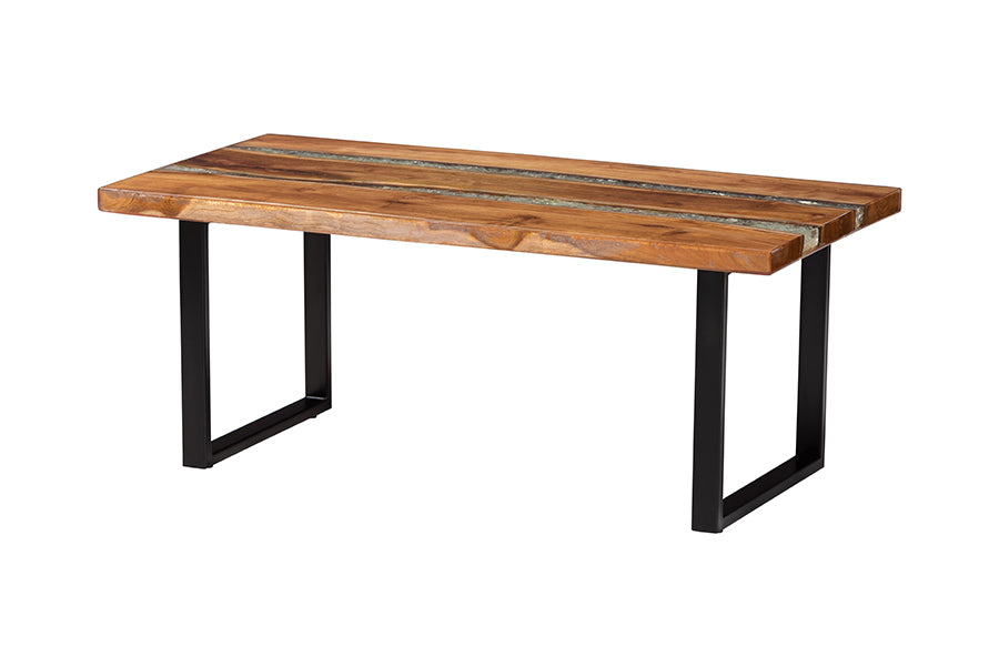 Bali & Pari Apio Wood Epoxy Resin Coffee Table