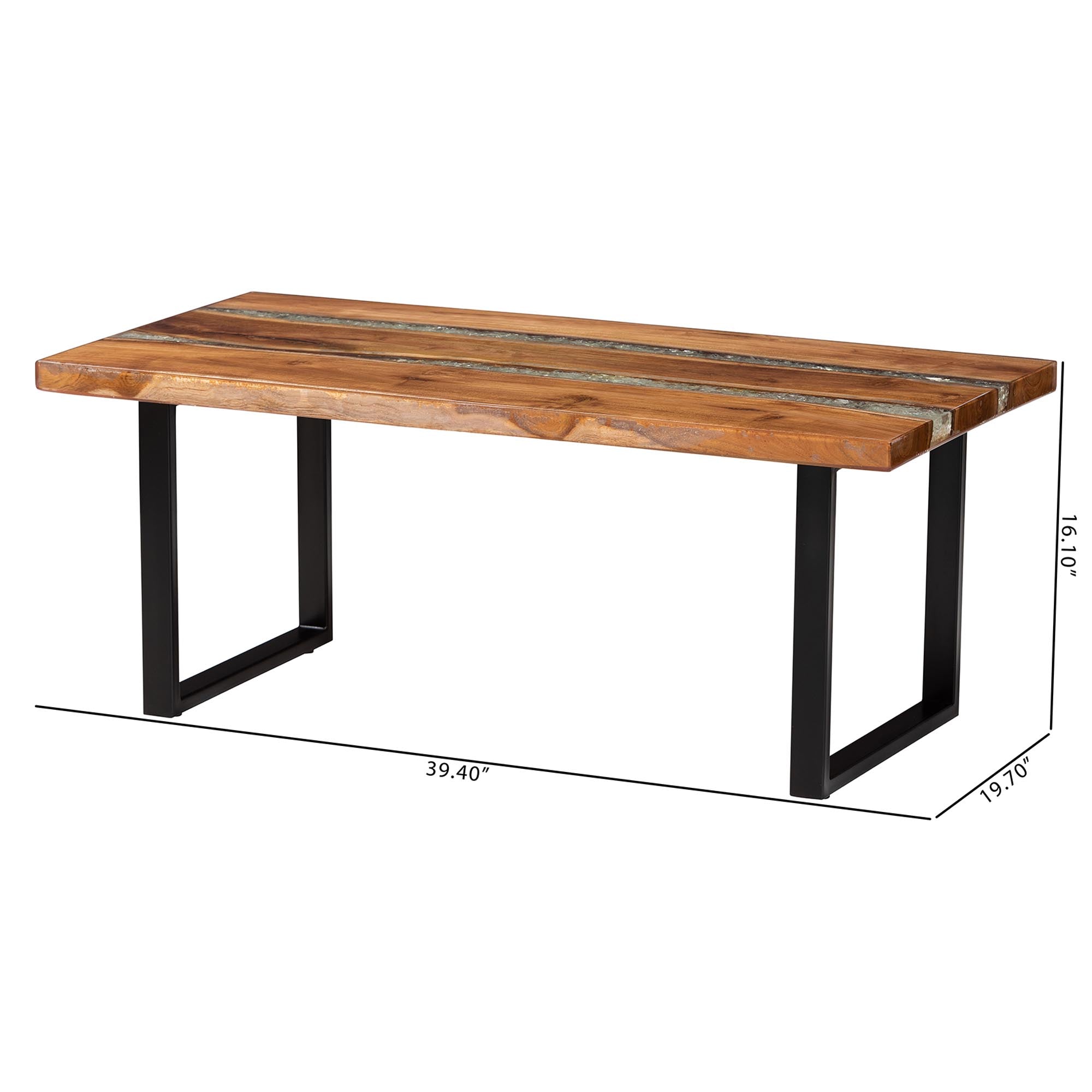 Bali & Pari Apio Wood Epoxy Resin Coffee Table