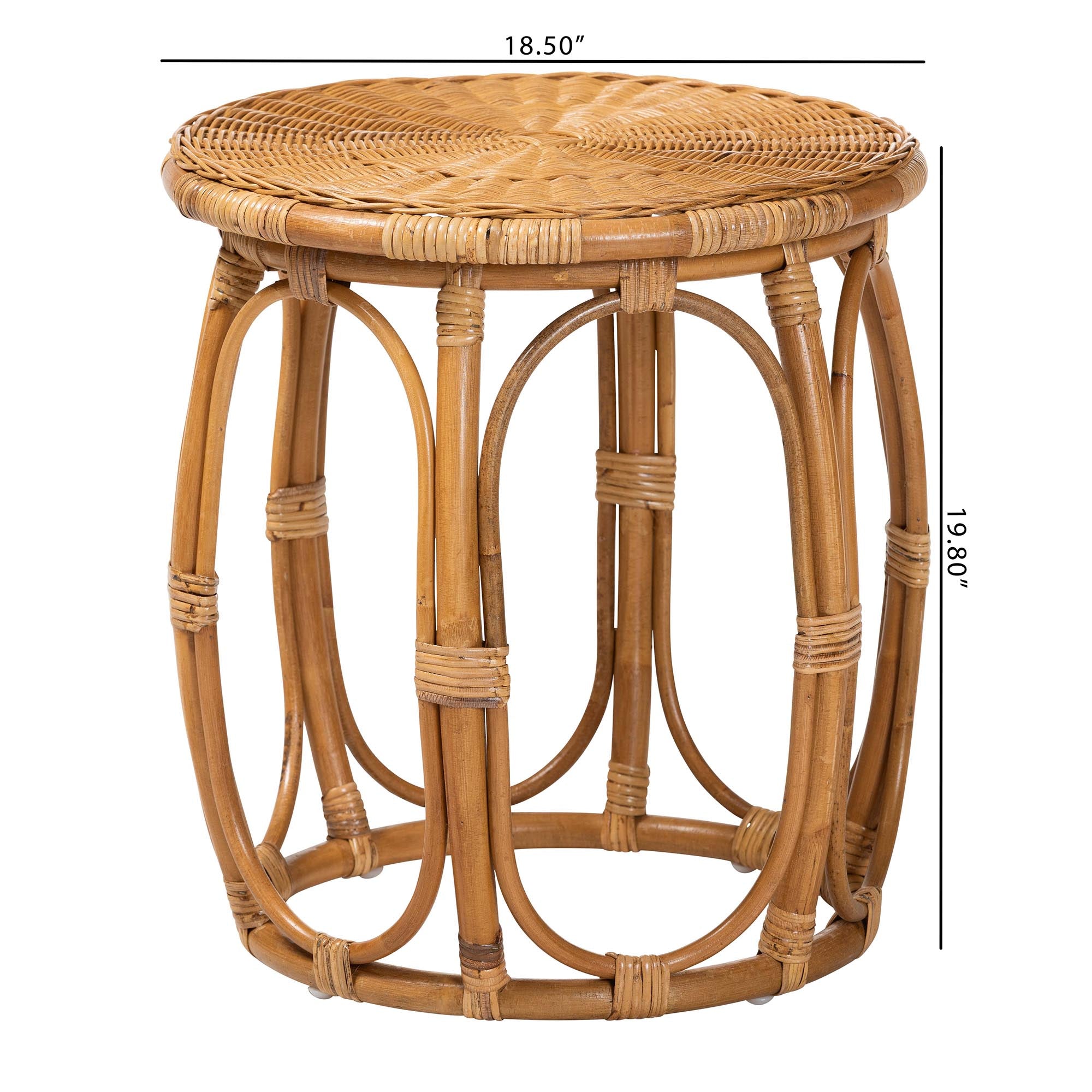 Bali & Pari Jayana Rattan Round End Table