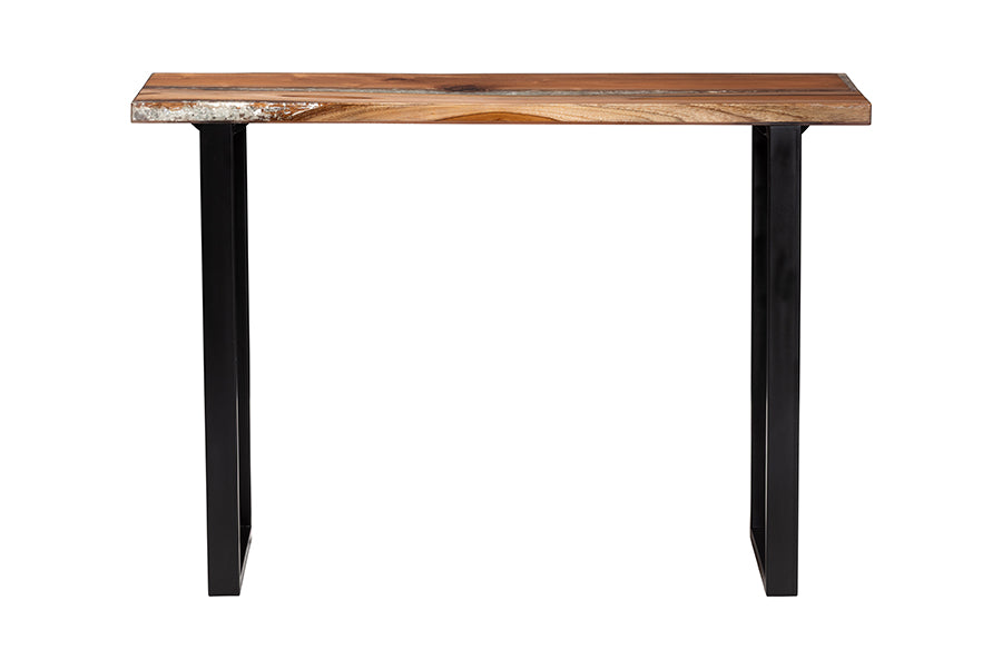 Bali & Pari Apio Wood Epoxy Resin Console Table