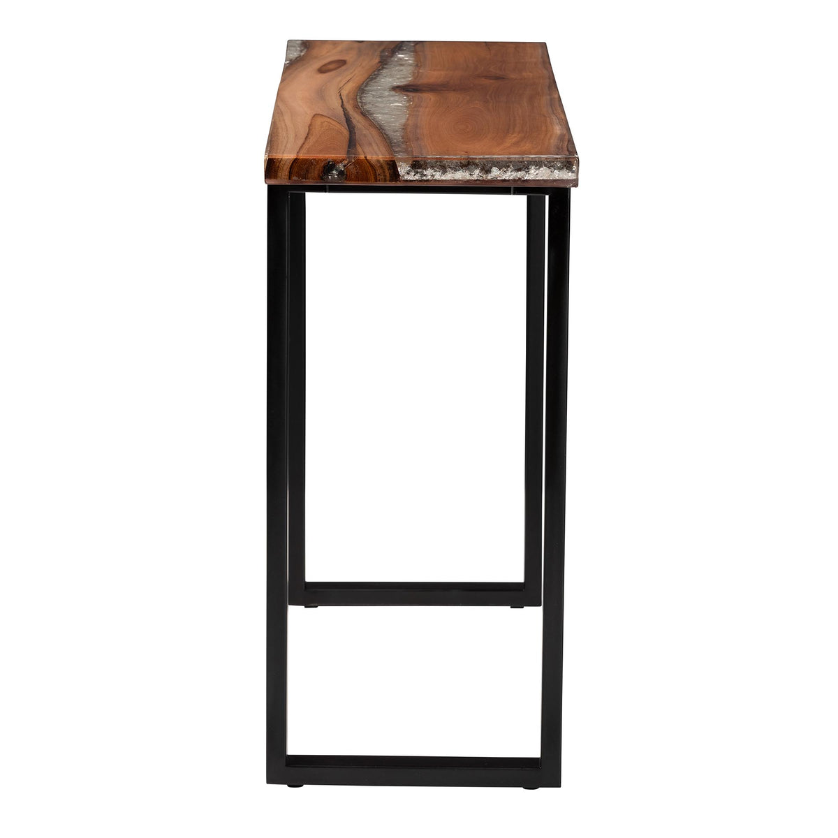 Bali & Pari Apio Wood Epoxy Resin Console Table
