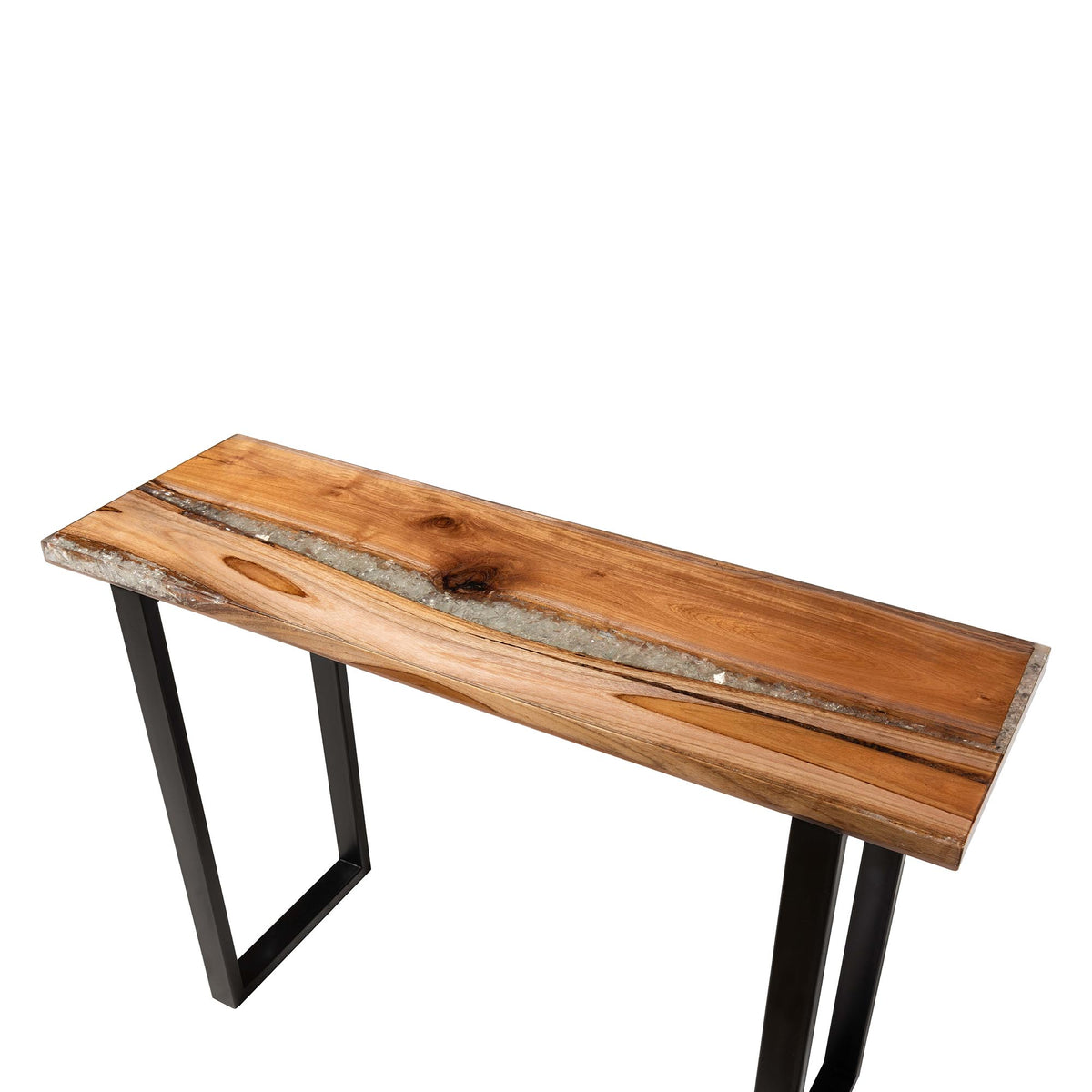 Bali & Pari Apio Wood Epoxy Resin Console Table