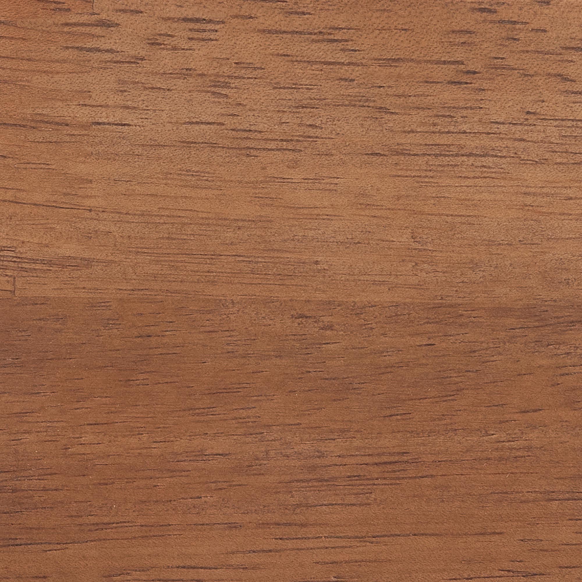 Raewyn Wood Platform Bed - Low Profile Bed Frame with Decorative Rattan Weave Inlay and Rounded Headboard,